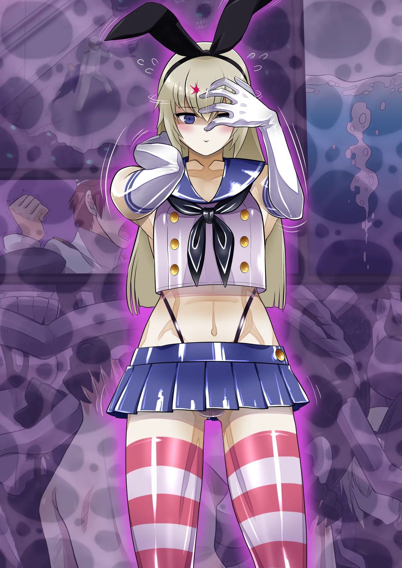 Admiral Forced To Wear Shimakaze Rubber Kigurumi page 7 full