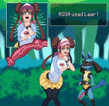 Rosa and Lucario cover