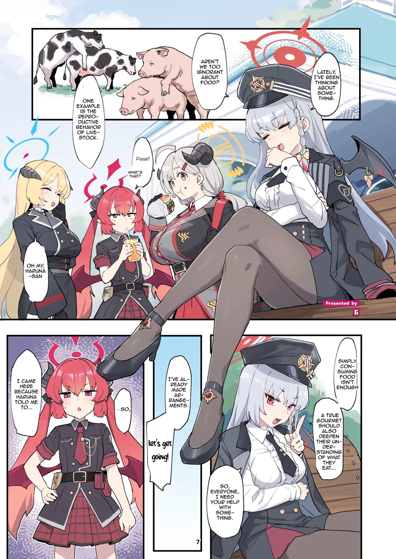 BluArch Juukan Goudoushi Sow do on me! vol. 1 | Blue Archive Beastiality Anthology Sow do on me! vol. 1 page 7 full