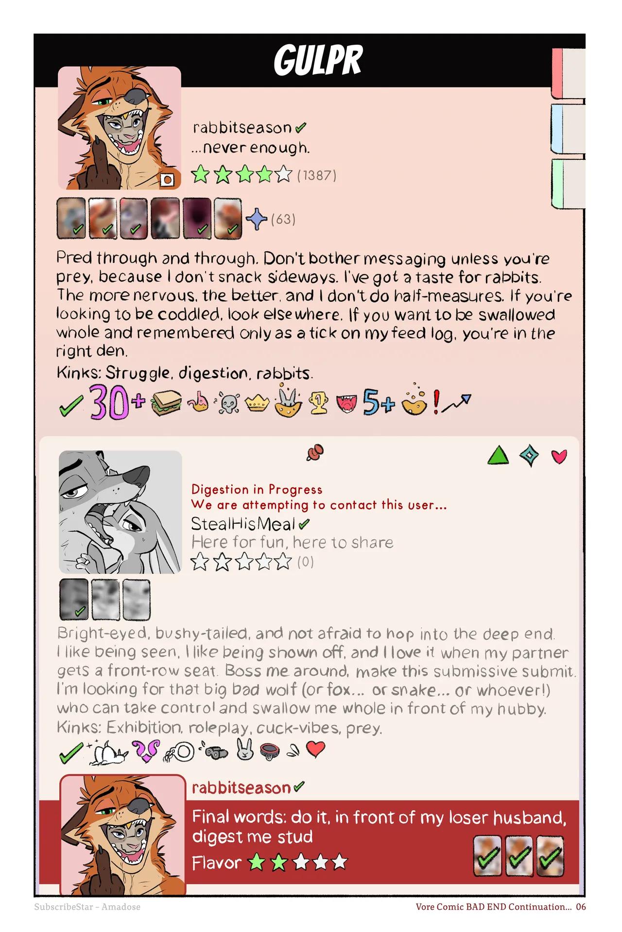 A Vore Cuckolding Comic - Continued page 6 full