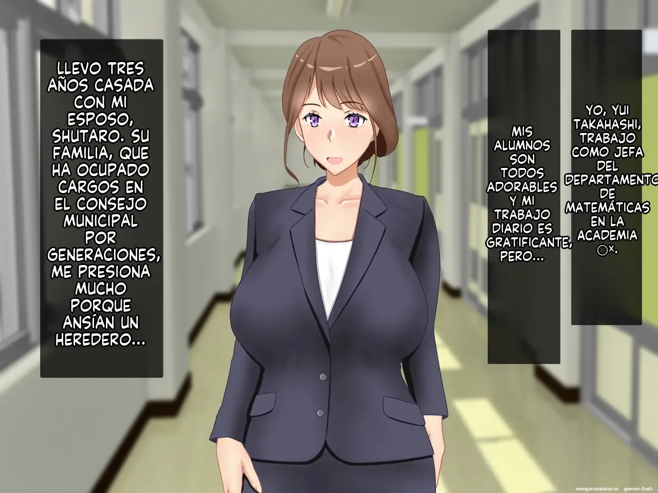 Daikirai na Seito ni Netorarete Haramasareta Kyonyuu Hitozuma Kyoushi  MTL page 3 full