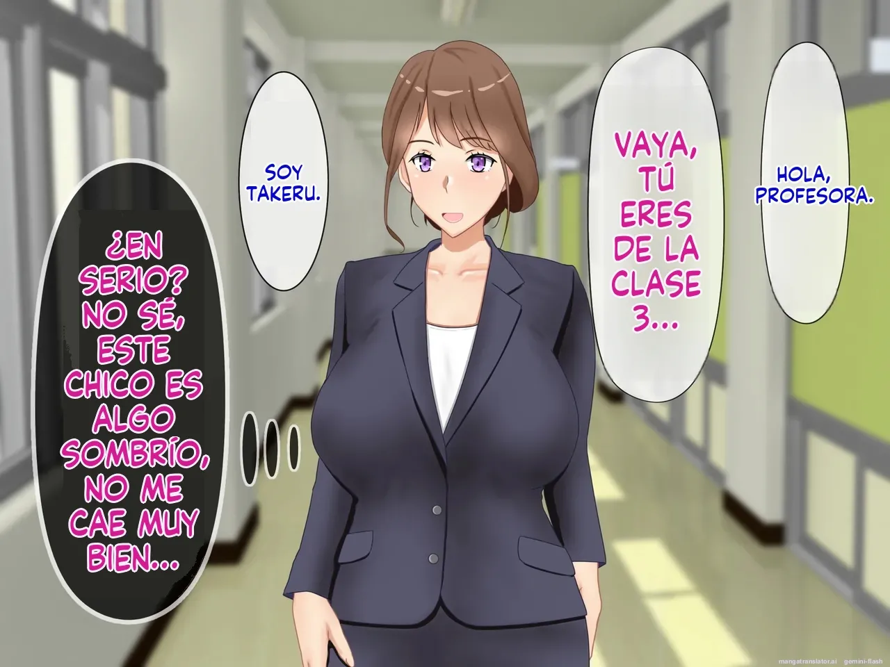Daikirai na Seito ni Netorarete Haramasareta Kyonyuu Hitozuma Kyoushi  MTL page 4 full