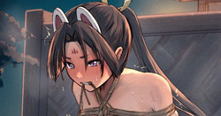 「若君がオナってたんです、しかも縄で…」