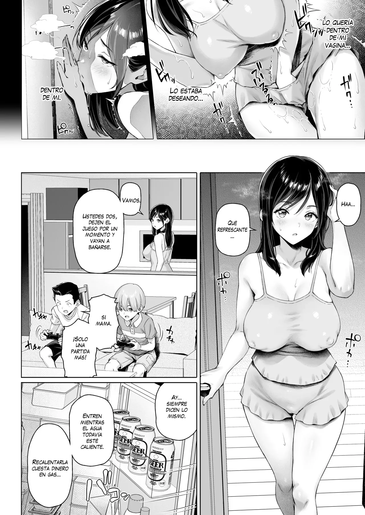 Single Mother to Mujaki na Chinchin - Una Madre Soltera y Un Pene Inocente page 8 full