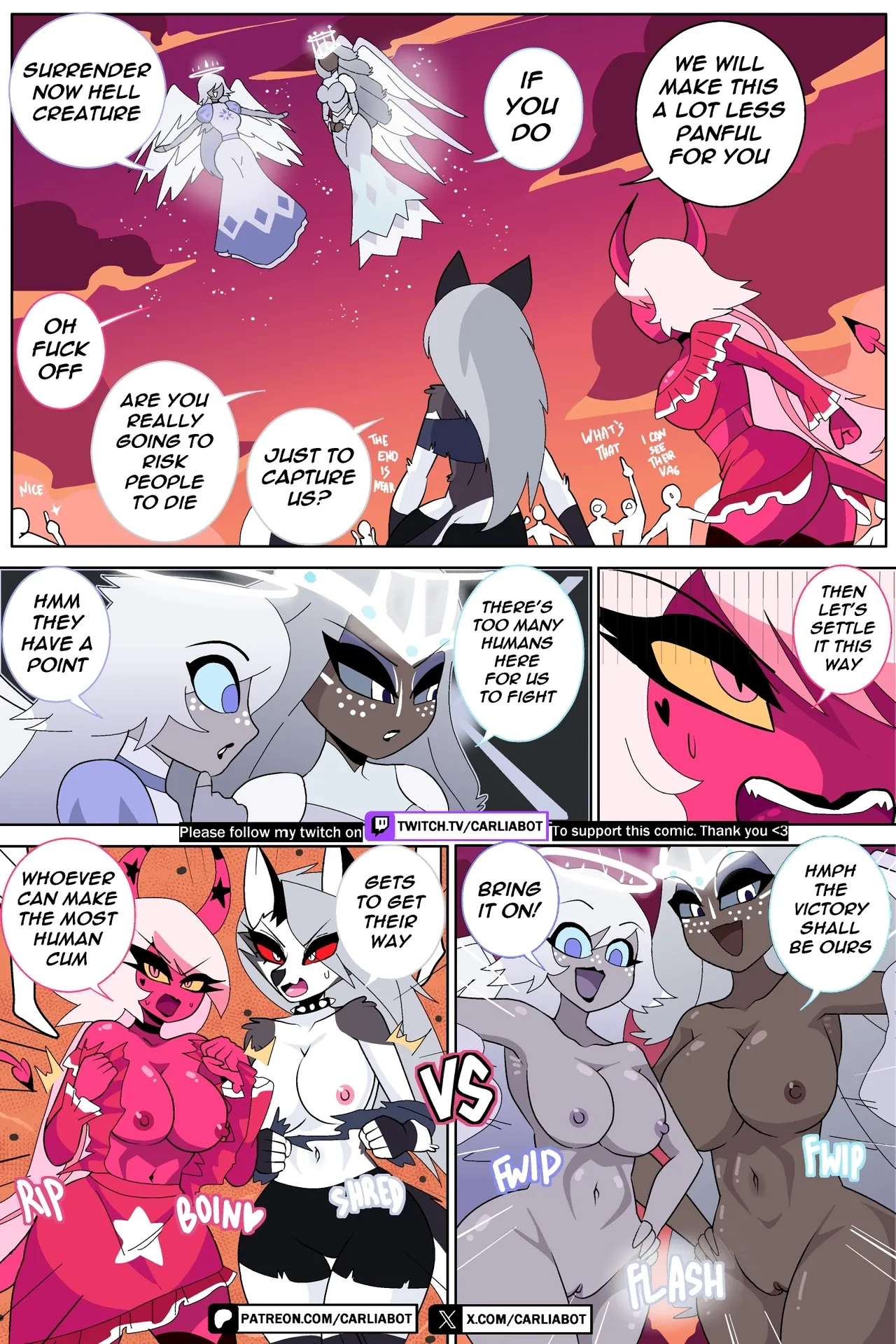 Loona &amp; Verosika Vs Emily &amp; Sera page 1 full