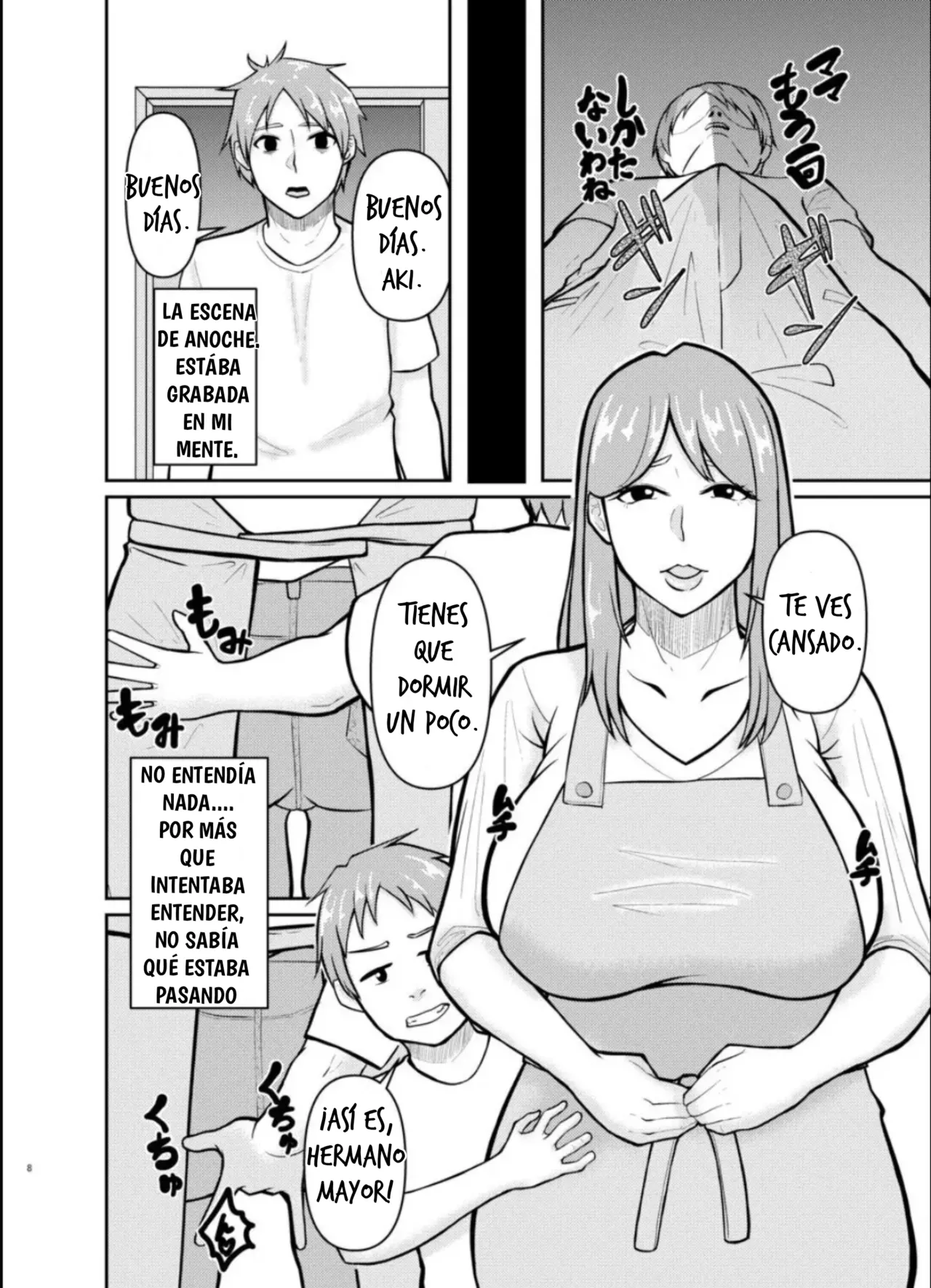 La historia de cómo mi madre y mi hermano tenían sexo sin que yo lo supiera. page 8 full
