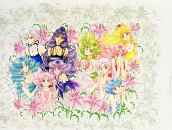 Sailor moon art compilation cover
