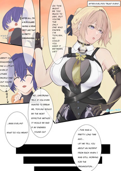 A captured agent gets her weakness revealed and is tickle tortured...