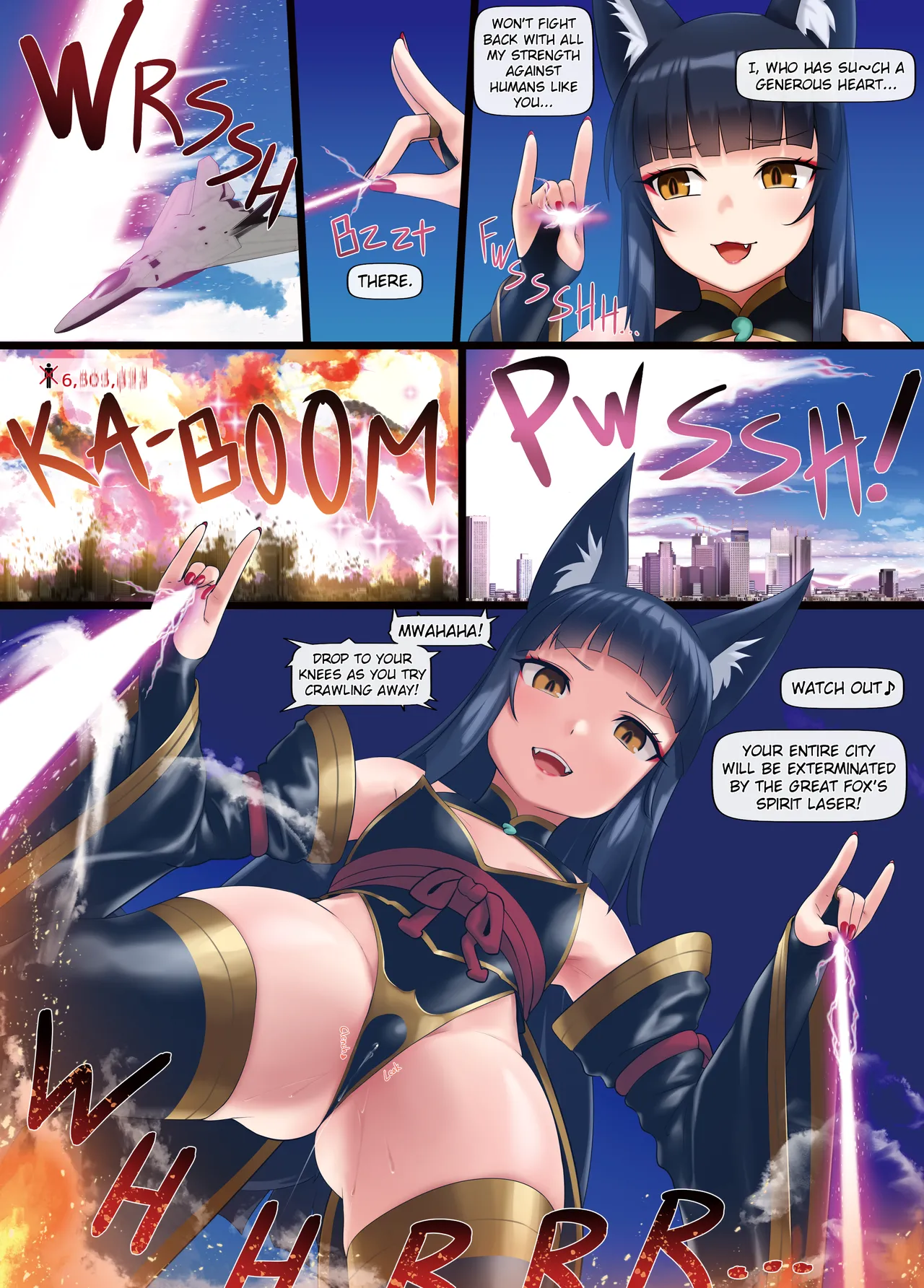 Wicked &amp; Naughty Giant Fox Menou-chan page 6 full