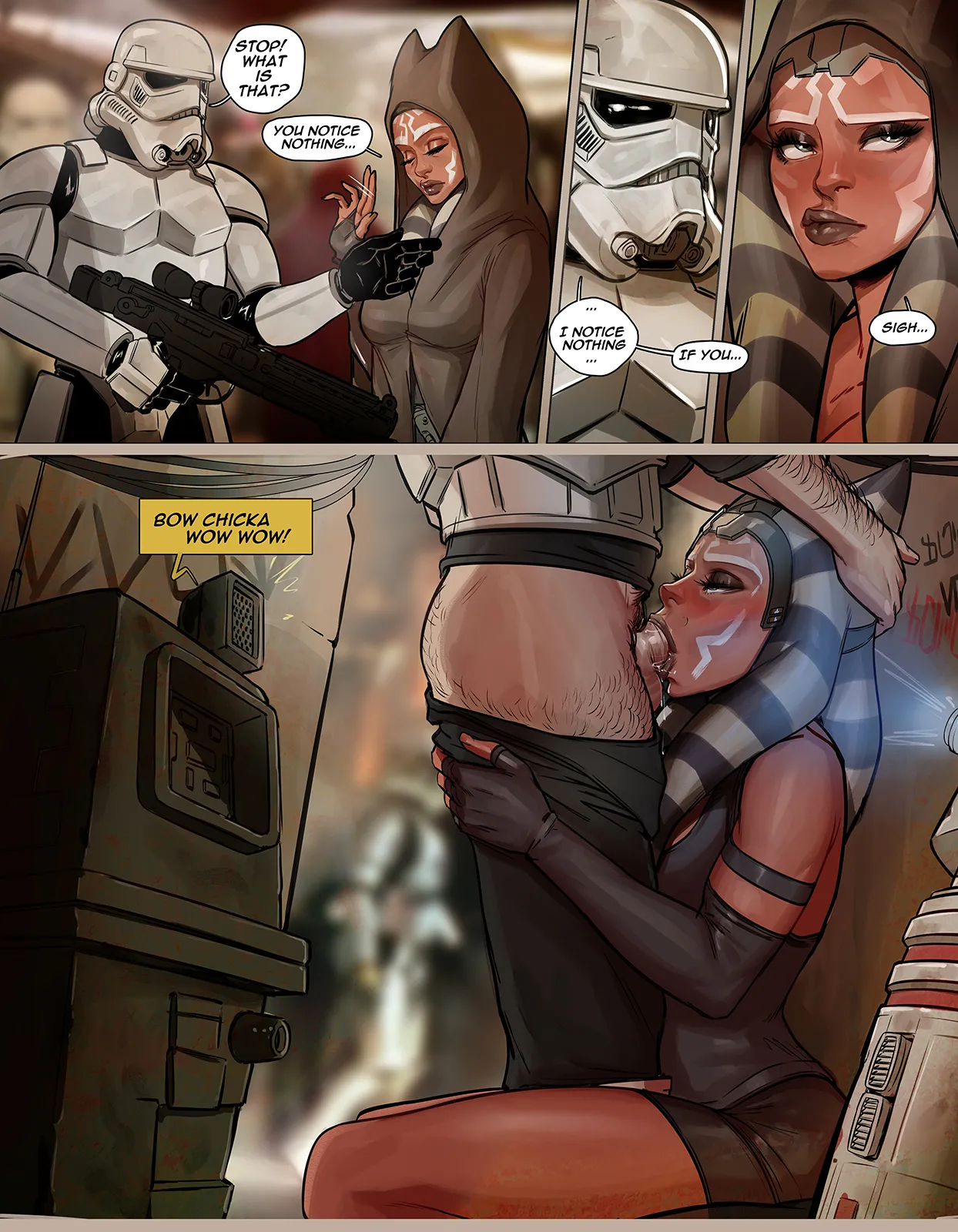 Ahsoka Tano &amp; Talia | Coruscant Night Life page 1 full
