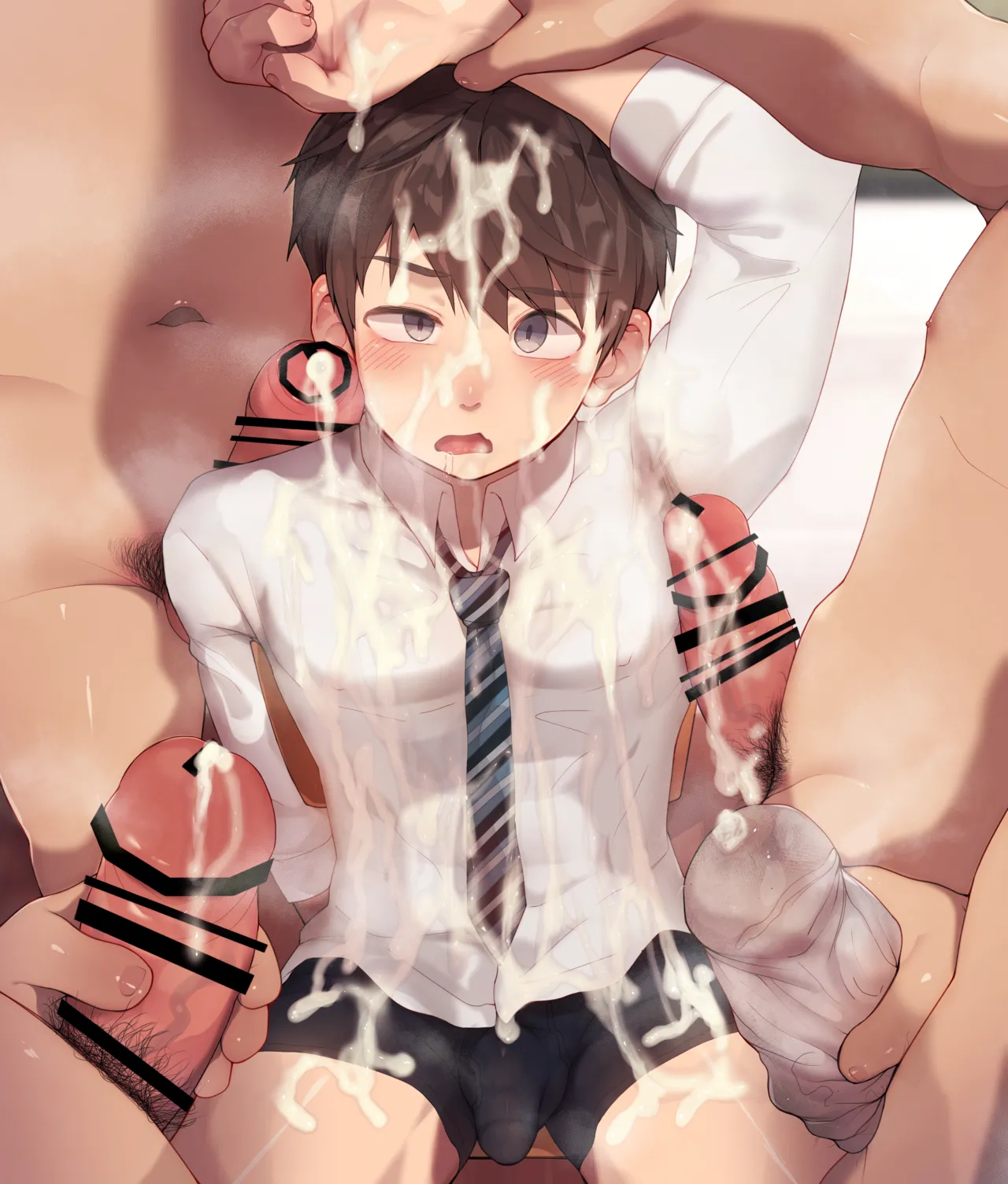 2023-12-30-【全差分】汗だくの友達に興奮してこっそりやっちゃう絵♂ page 10 full