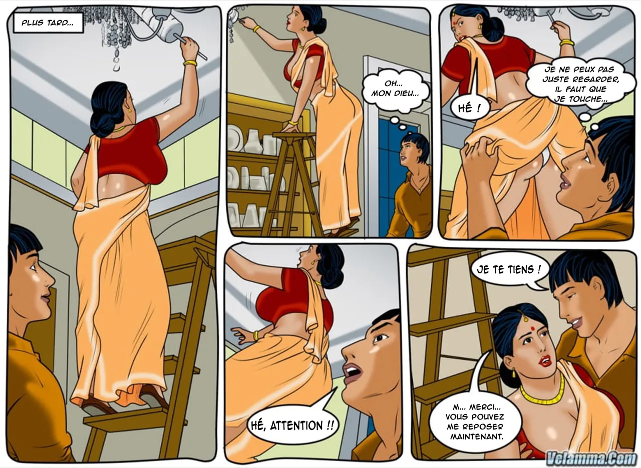 Velamma - 051 -  Femme de ménage en Inde page 10 full