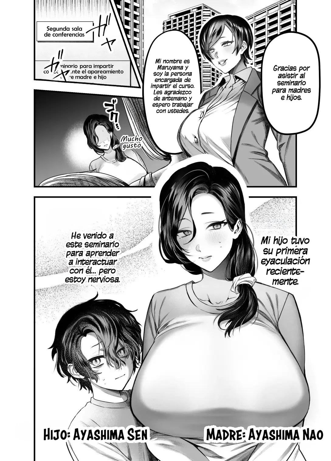 Mama wa musuko Senyou Onaho ni Naru no ga Atarimae no Sekai｜Un Mundo en Donde es Normal que las Madres se Conviertan los Onaholes Personales de sus Hijos page 3 full