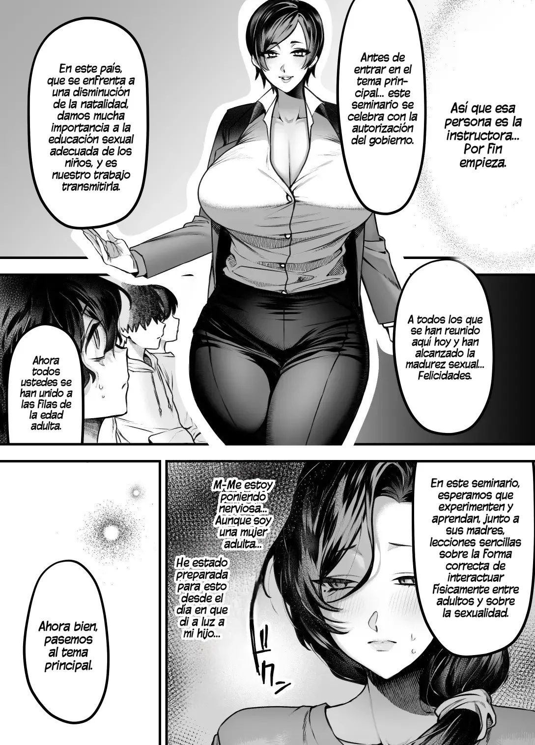 Mama wa musuko Senyou Onaho ni Naru no ga Atarimae no Sekai｜Un Mundo en Donde es Normal que las Madres se Conviertan los Onaholes Personales de sus Hijos page 4 full