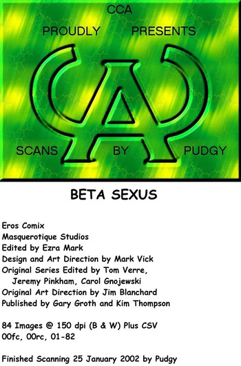 Beta Sexus #1 - Victims cover