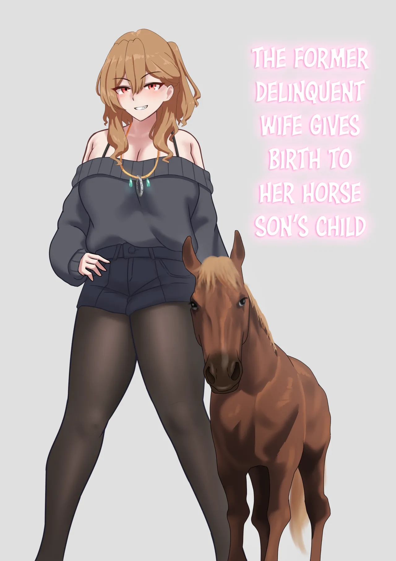 Moto-Yan Tsuma wa Uma Musuko no Ko wo Umu | The Former Delinquent Wife Gives Birth to Her Horse Son’s Child page 2 full