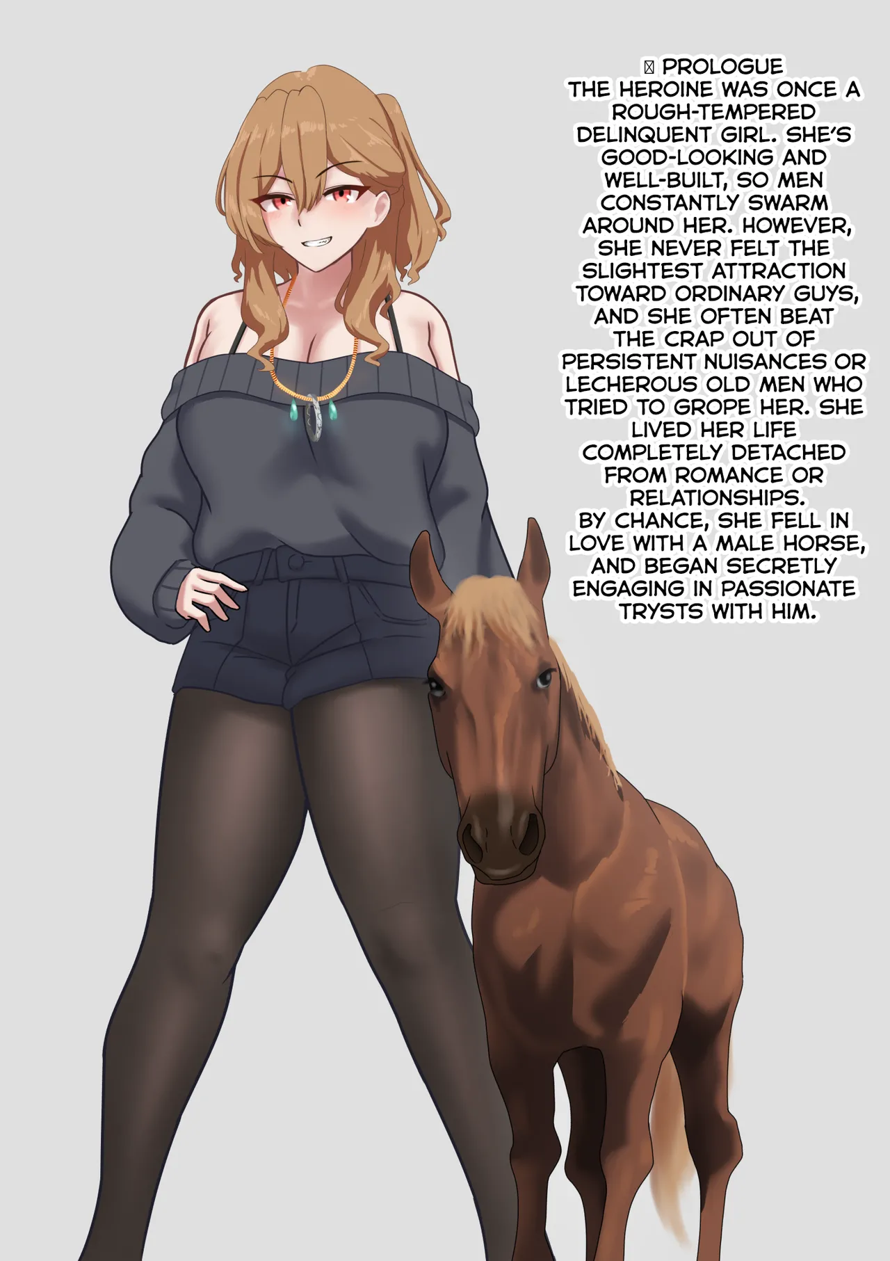 Moto-Yan Tsuma wa Uma Musuko no Ko wo Umu | The Former Delinquent Wife Gives Birth to Her Horse Son’s Child page 3 full