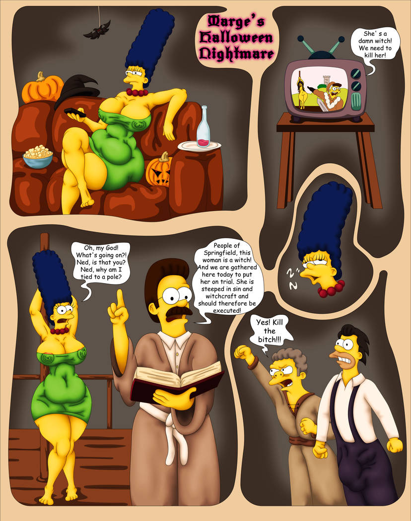 Marge's Halloween nightmare page 1 full