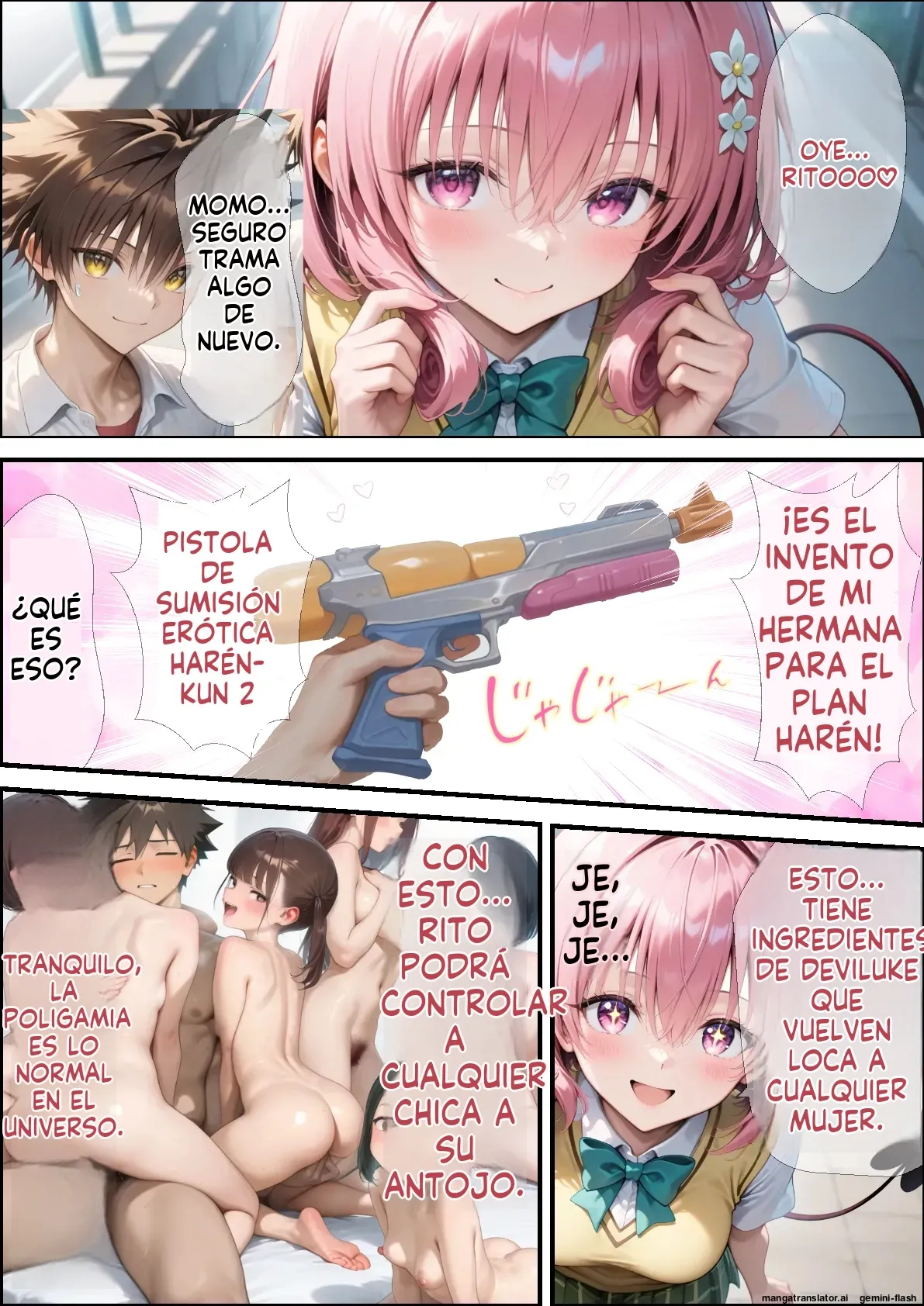 Gyakushuu ! Zettai Haramase Tanetsuke Hentai Ojisan! To LOVE-Ru Hen  MTL page 2 full