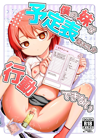 Boku no Imouto wa Yoteihyou Doori ni shika Koudou Dekinai cover