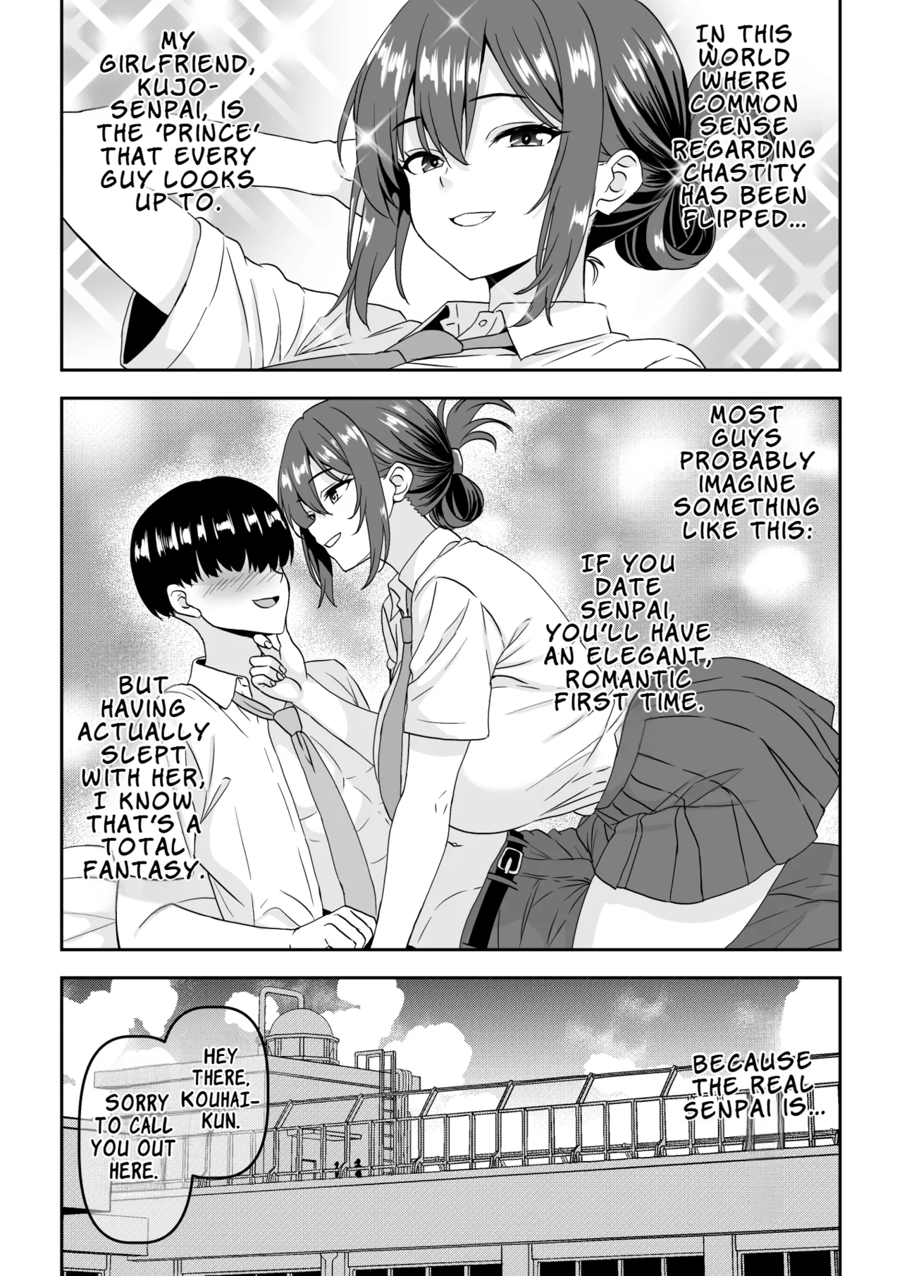 "Teisou Gyakuten" Choushi ni Notta Ouji-sama-kei no Senpai, Netorarete Goukyuu Nouhakai Akume o Hirou shite shimau | Chastity Reversal — The Overconfident Prince‑like Senpai Ends Up Being Cheated On and Exposes a Breakdown-Level Crying Meltdown page 2 full