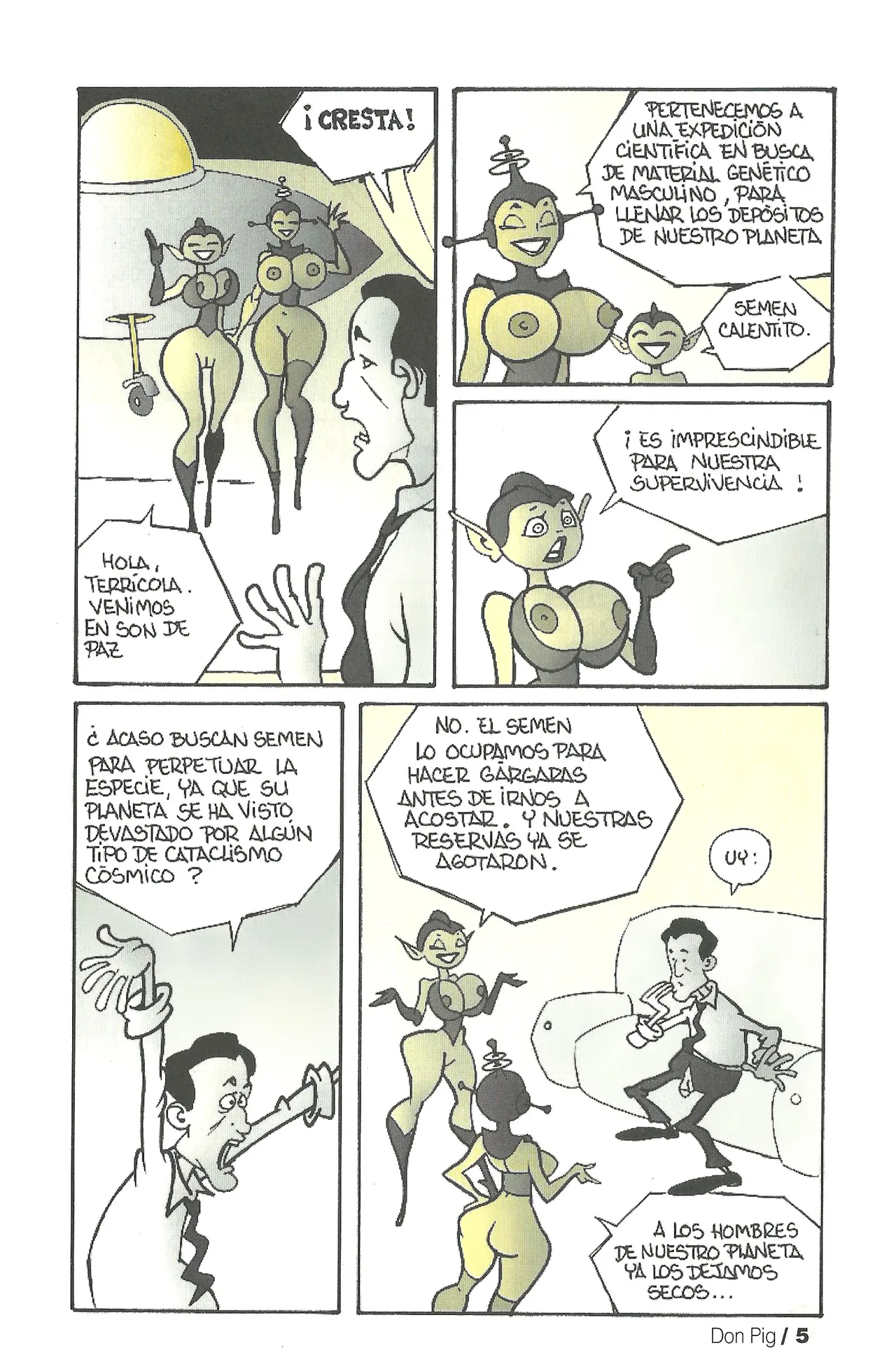 DON PIG COMIX  - 26 suplemento de la Revista 100% page 5 full