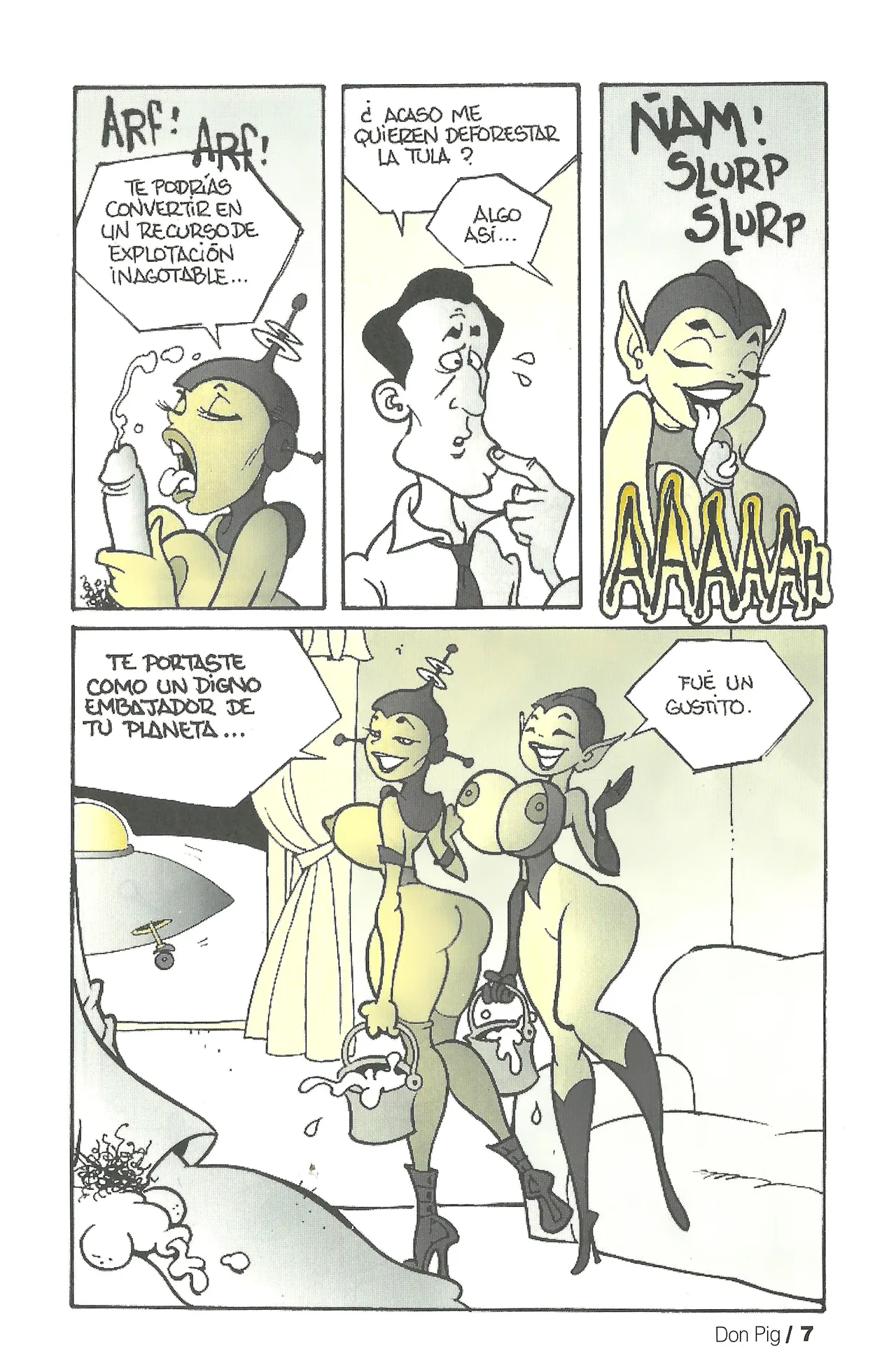 DON PIG COMIX  - 26 suplemento de la Revista 100% page 7 full