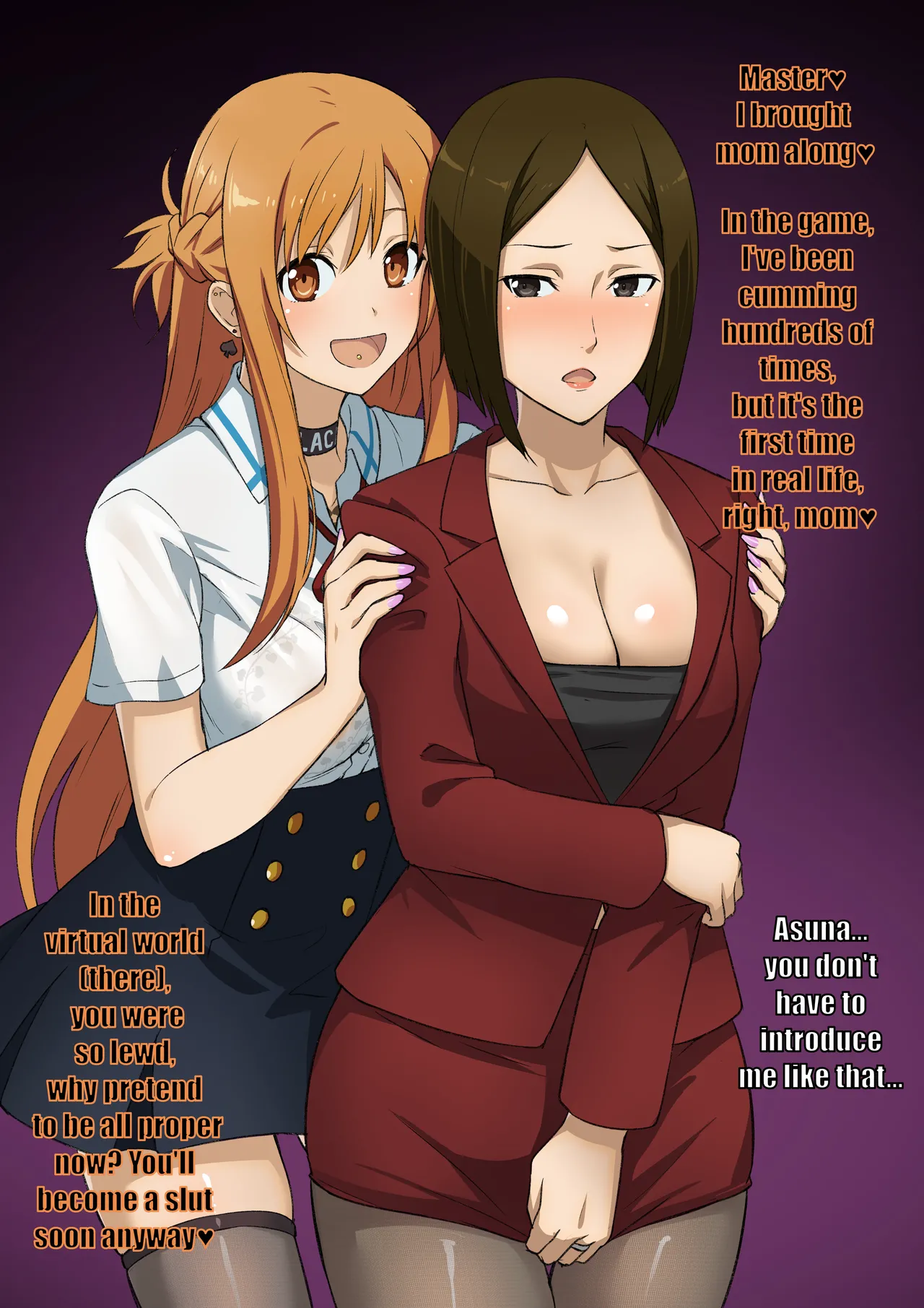 Kyouko &amp; Asuna | Mother and Daughter Blacked English Translation page 2 full