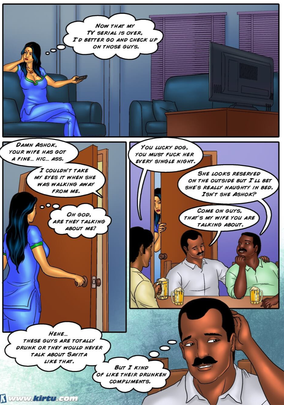 Savita Bhabhi Episode 36 Ashok's Card Game page 8 full