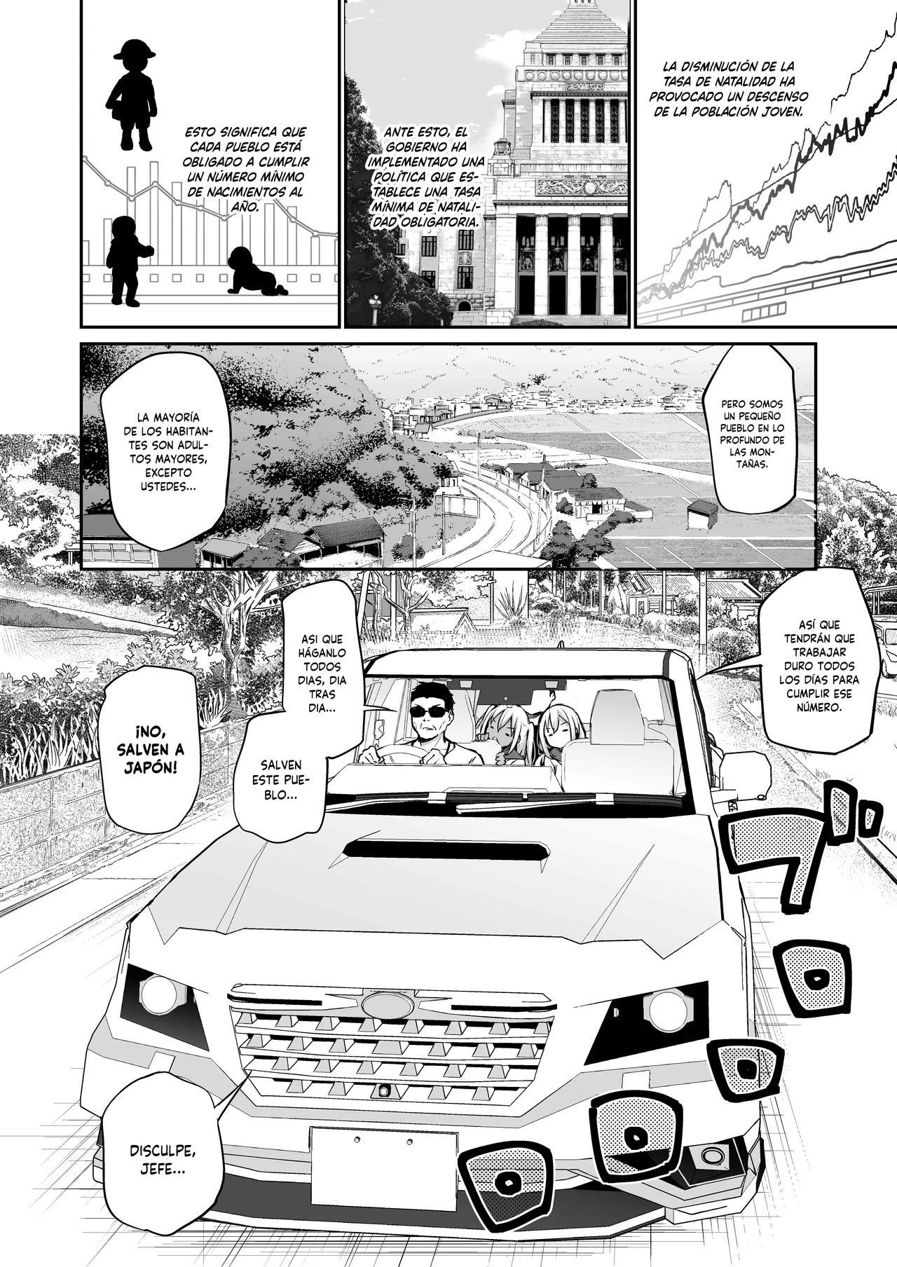 Imouto-tachi o Haramasenai to Derarenai Mura | Un Pueblo del que no Puedo Salir a Menos que Embarace a Mis Hermanas page 2 full