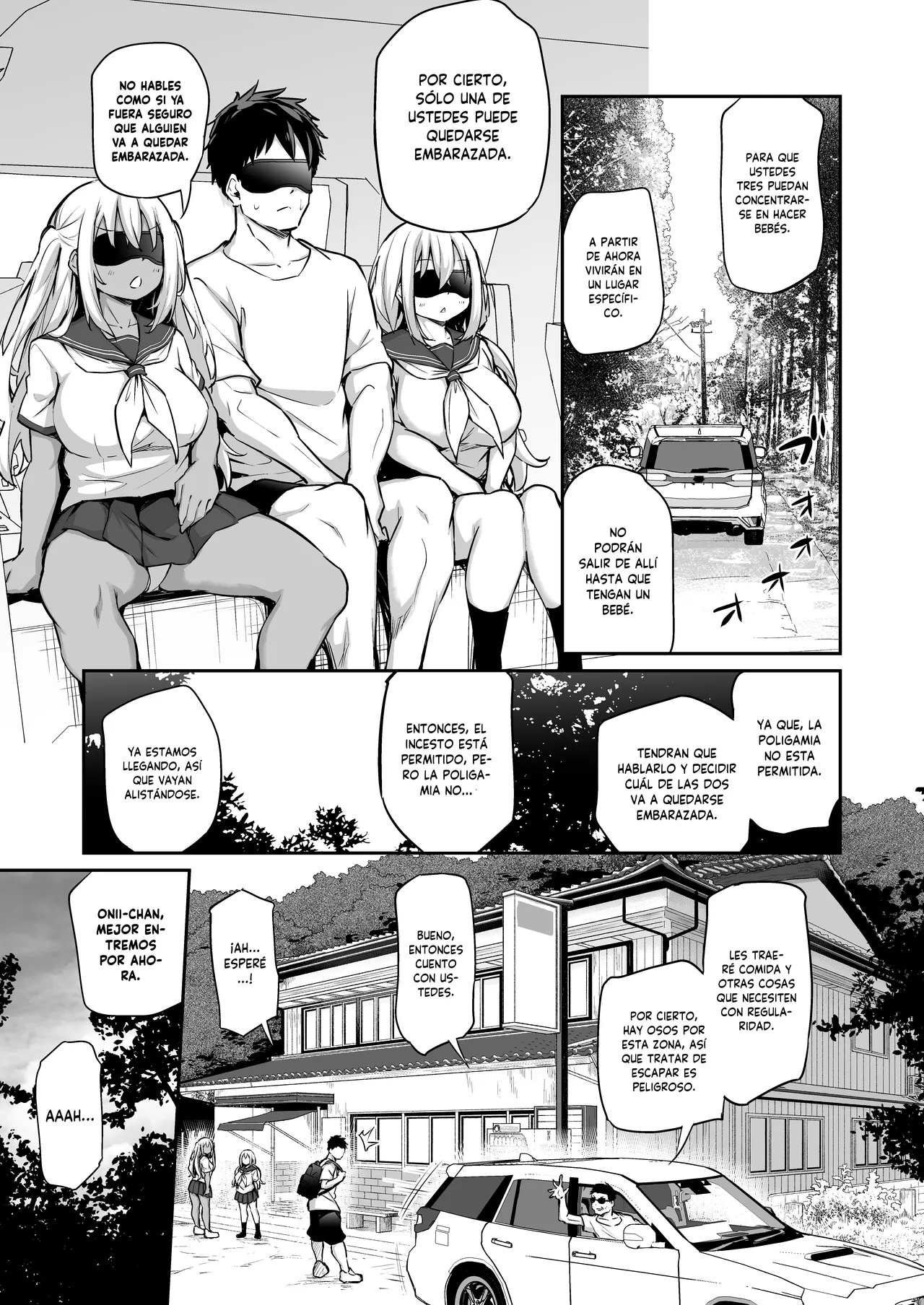 Imouto-tachi o Haramasenai to Derarenai Mura | Un Pueblo del que no Puedo Salir a Menos que Embarace a Mis Hermanas page 4 full