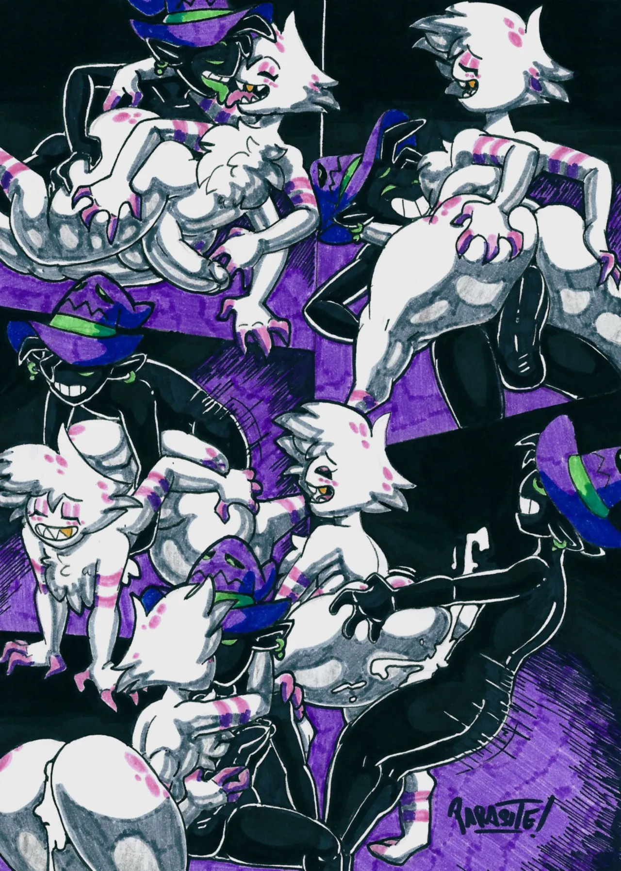 Jack Smiles- Drawings made by ParasiteDeath page 1 full