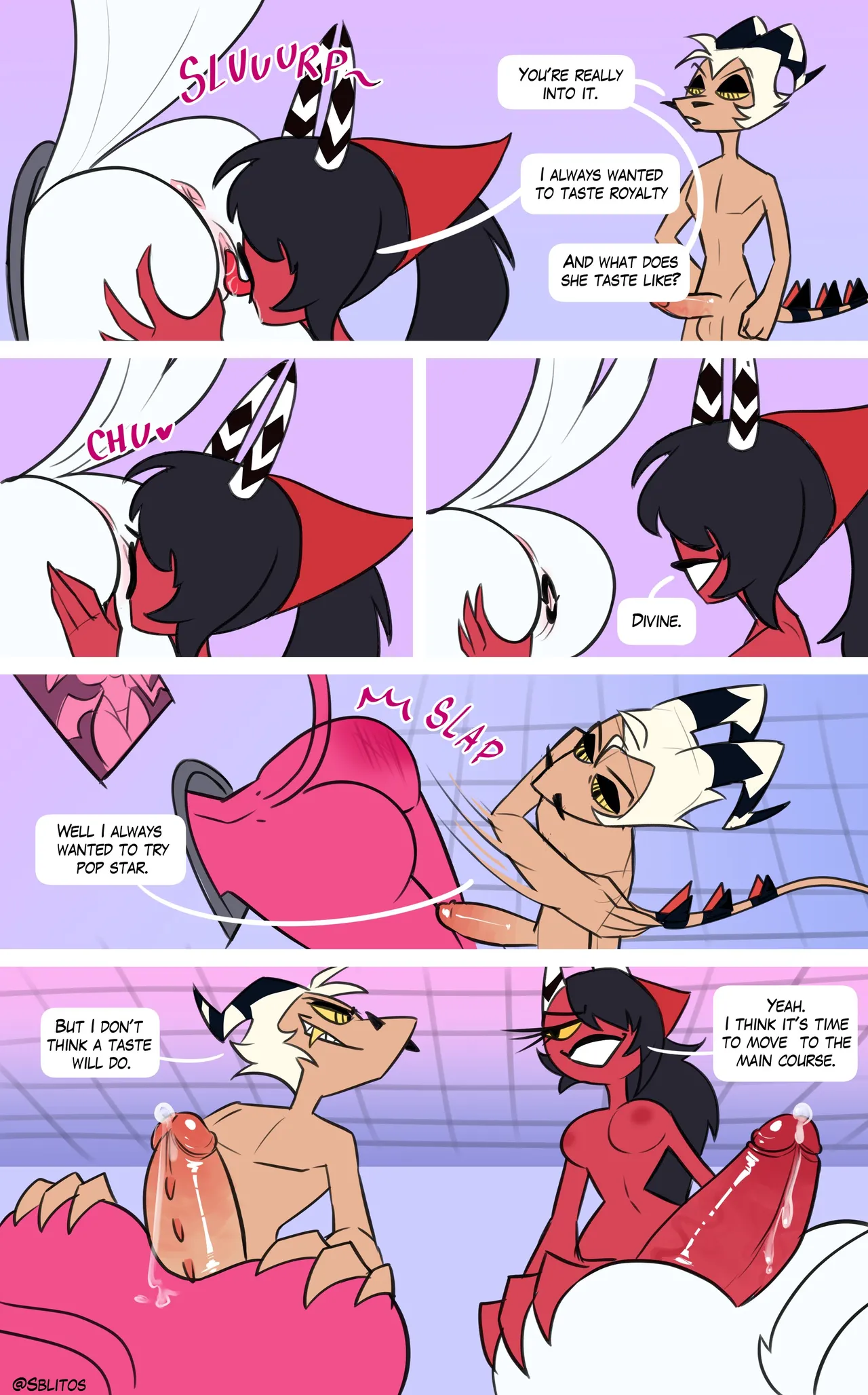 Stella x Striker x Verosika x Sallie May comic page 4 full