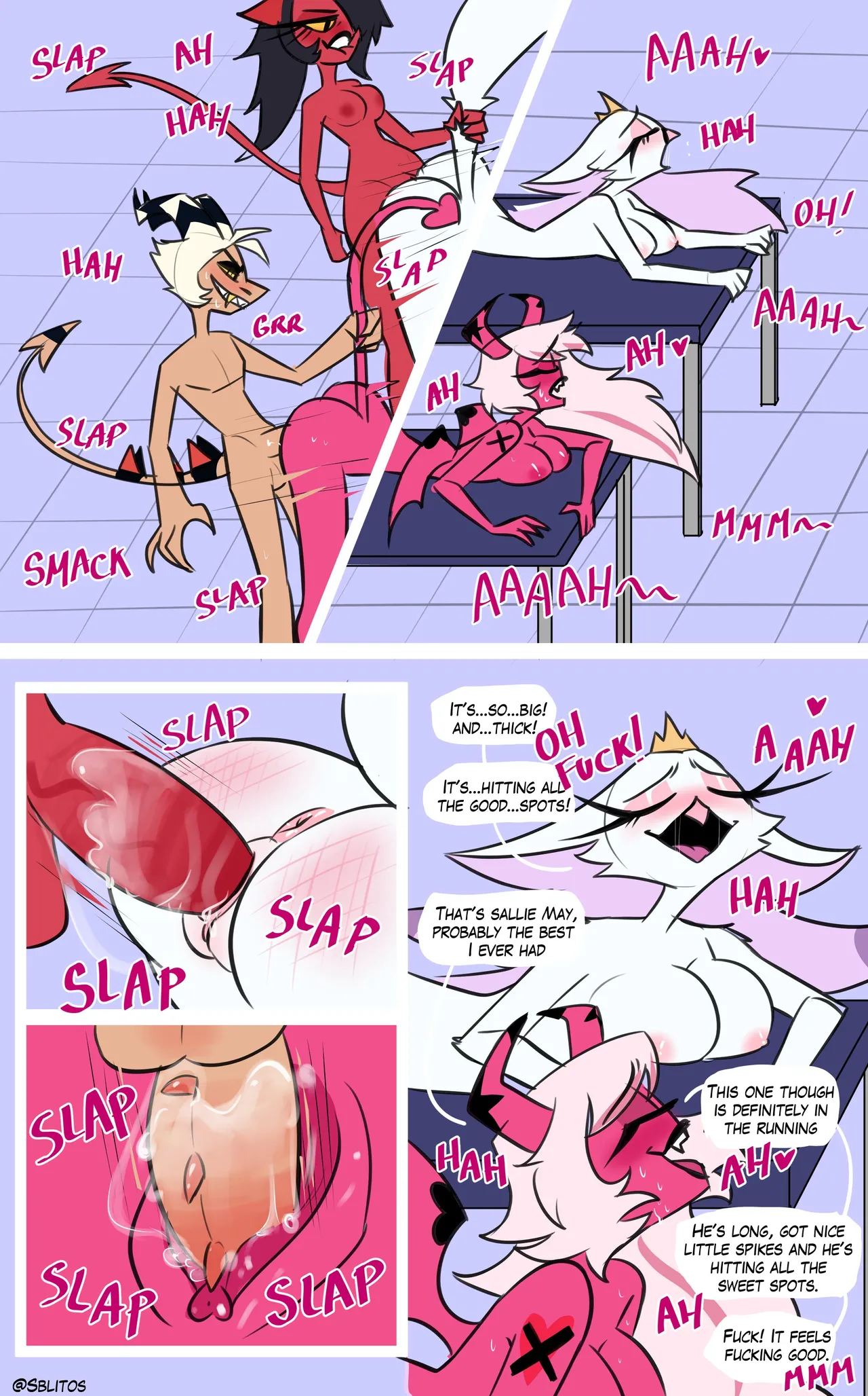 Stella x Striker x Verosika x Sallie May comic page 5 full