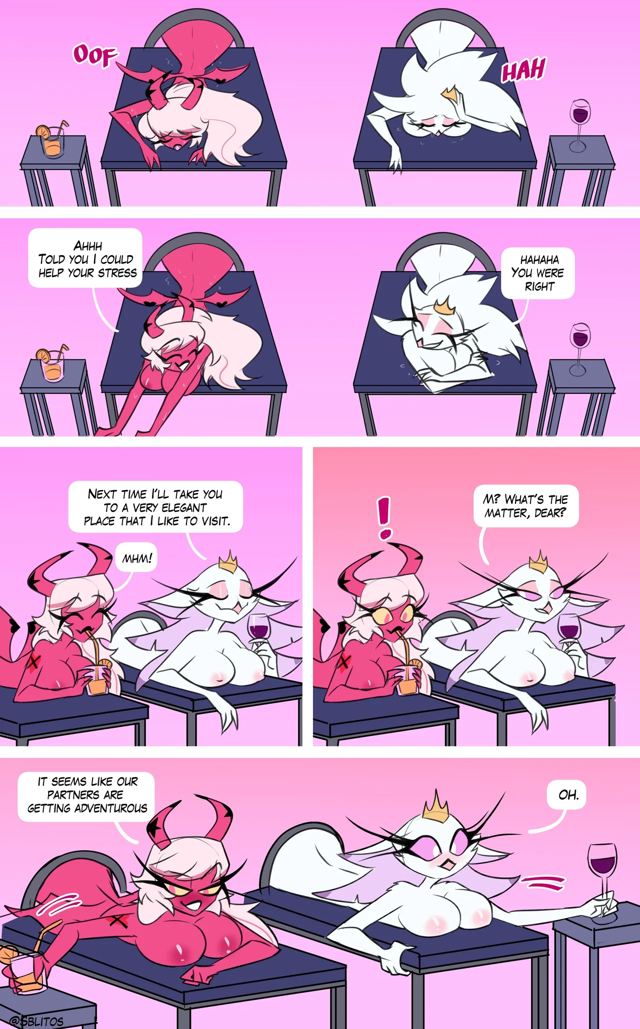 Stella x Striker x Verosika x Sallie May comic page 8 full