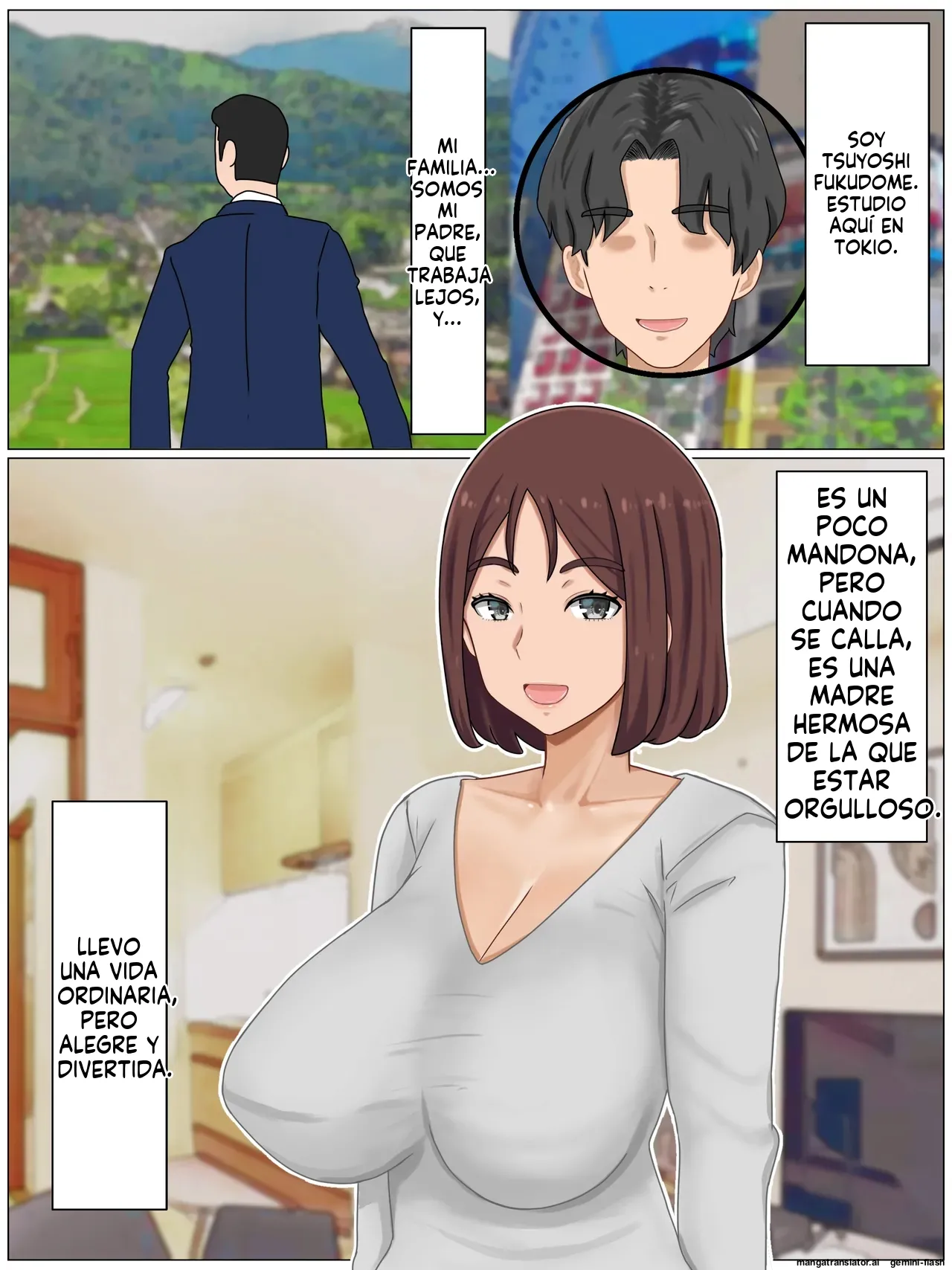 Iinari Kyonyuu Haha Saikin, Boku no Kaasan wa Gakkou Ichi no Furyou to Naka ga Ii  MTL page 2 full