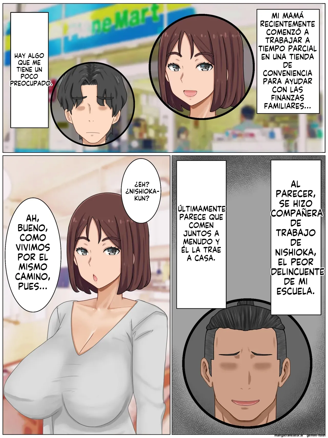 Iinari Kyonyuu Haha Saikin, Boku no Kaasan wa Gakkou Ichi no Furyou to Naka ga Ii  MTL page 3 full