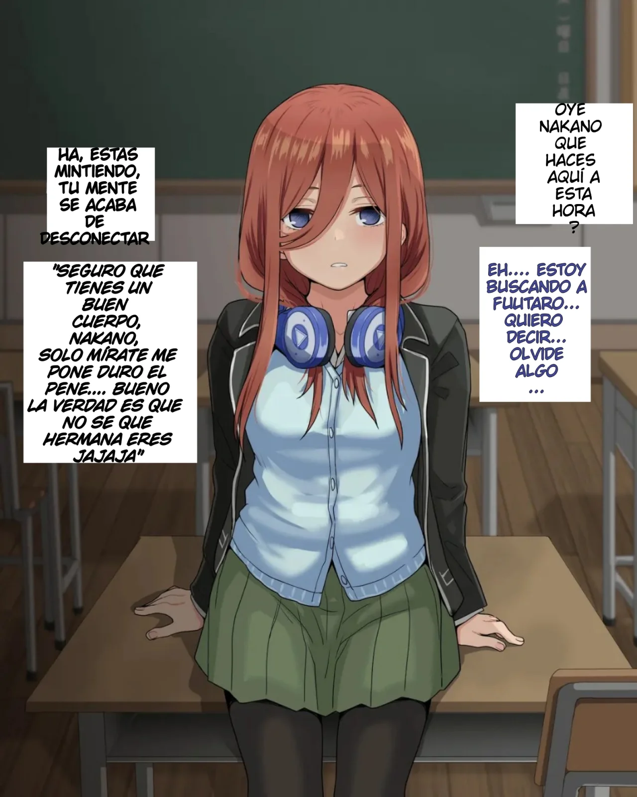 3／5 Ryoujoku - Nakano Miku ~Netorare~ | Violación a la 3ra de las 5 Hermanas - Miku Nakano ~Netorare~ page 2 full
