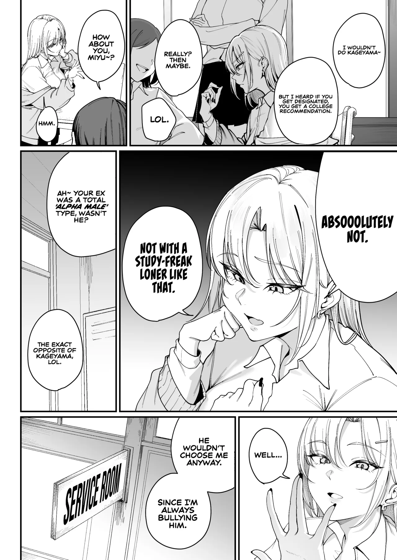 "Tokutai" Sei ni Natta node, Shouwaru Gal o Shimei Shimasu! -Itsumo Tsukue ni Ketsu o Nosetekuru Umezu-san- | Now That I’m a 'Special Treatment' Student, I’ll Choose the Ill-natured Gyaru! -Umezu-san, Who Always Puts Her Ass on My Desk- page 9 full