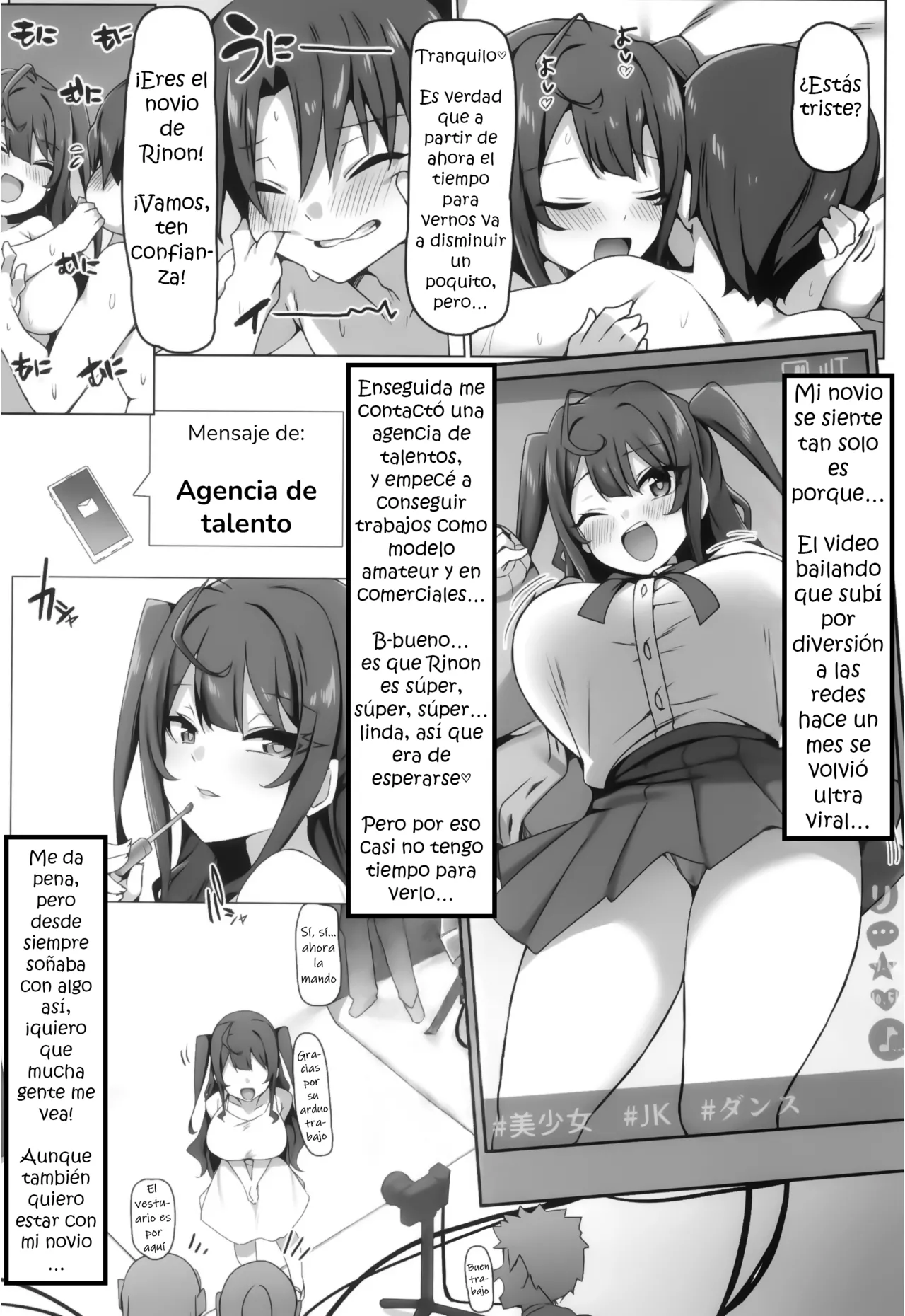 Kareshi-kun Gomen.... Bishoujo Influencer Kairaku Ochi  | Mi novio… Lo Siento. La Caída de una Hermosa Influencer Ante el Placer. page 4 full