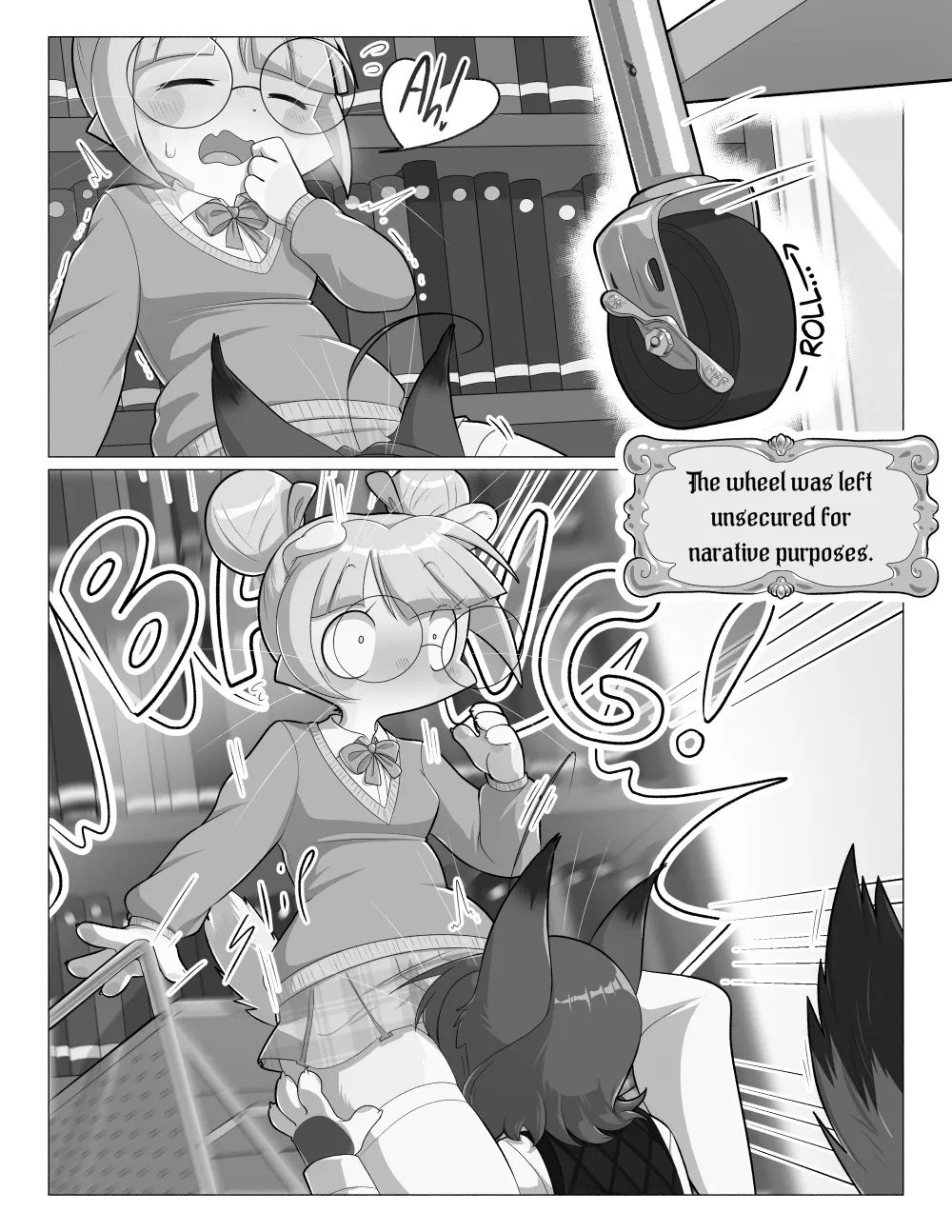 Orito and Minette: Visit the Library page 6 full