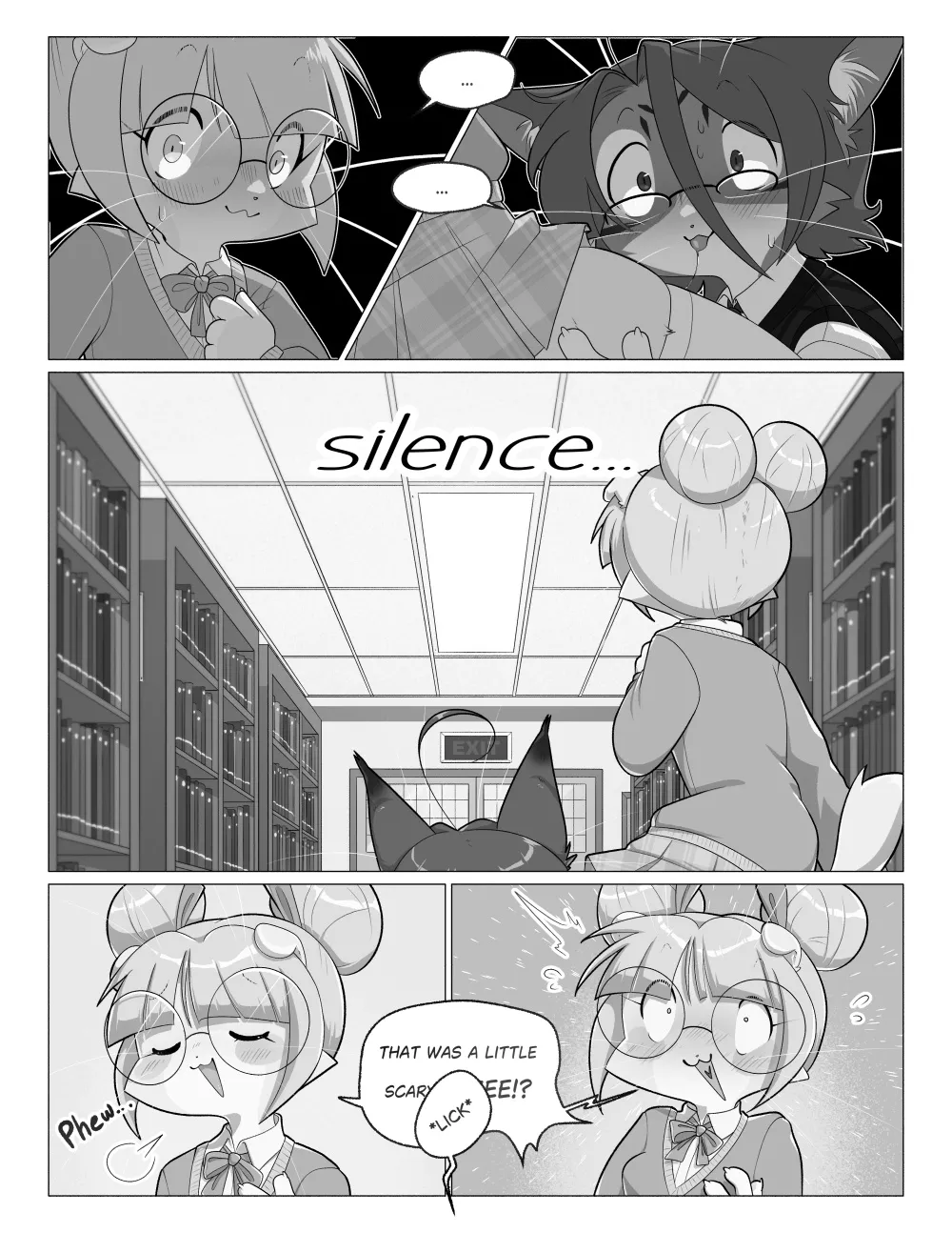 Orito and Minette: Visit the Library page 7 full