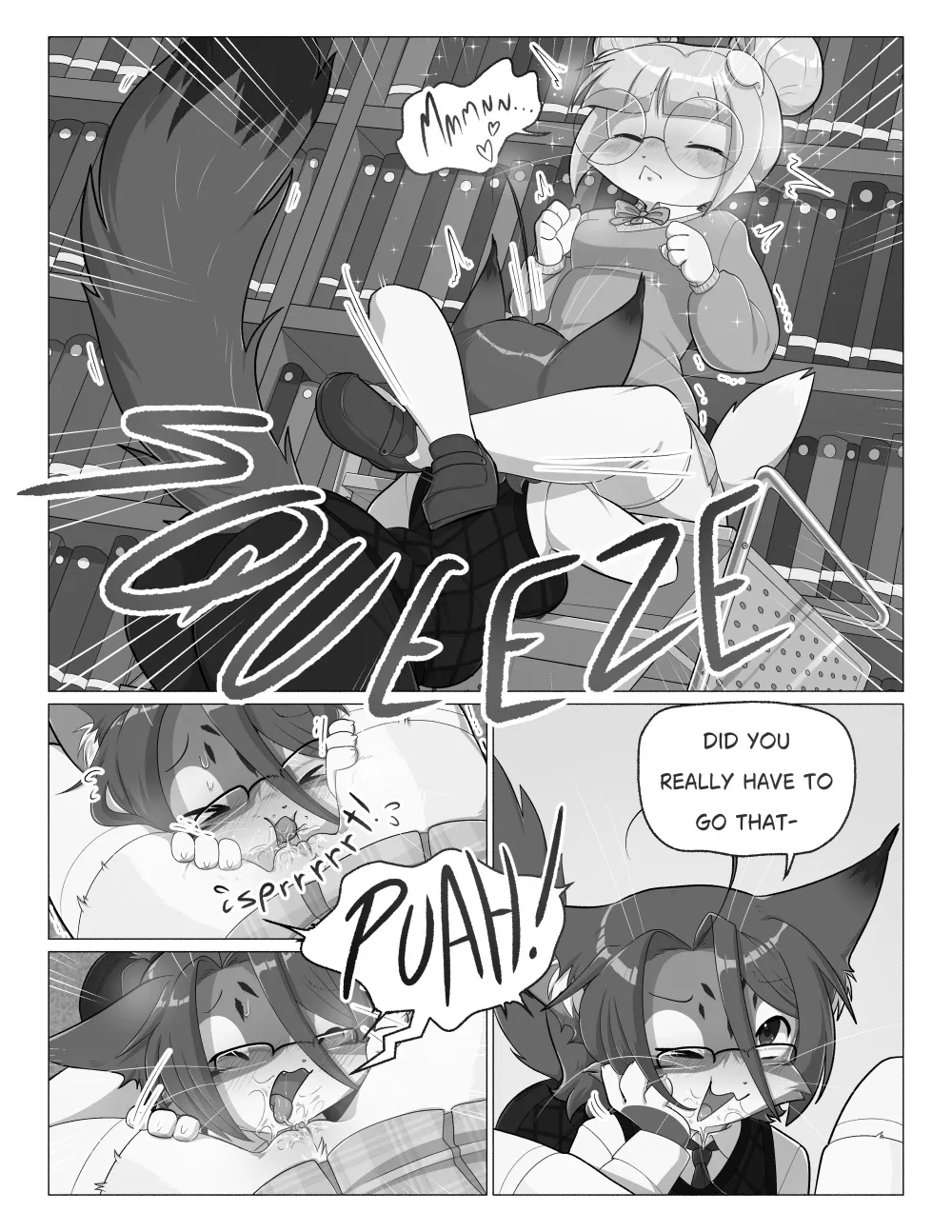 Orito and Minette: Visit the Library page 9 full