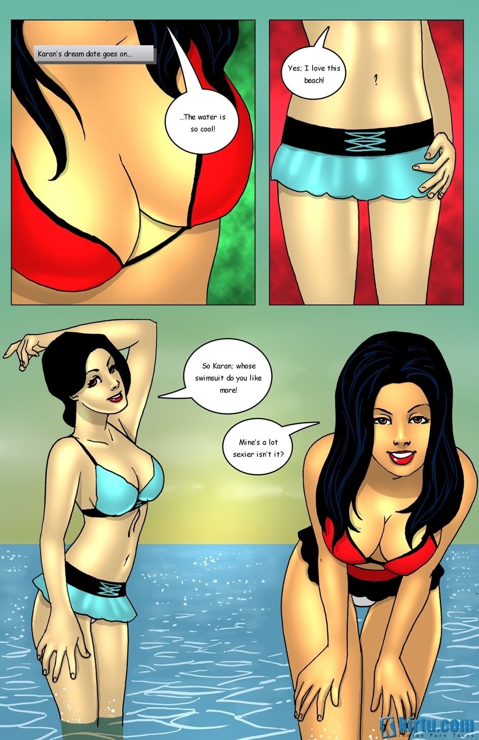 Savita Bhabhi In Goa Episode-3 2 Hot Girls fight for 1 Lucky Guy page 10 full