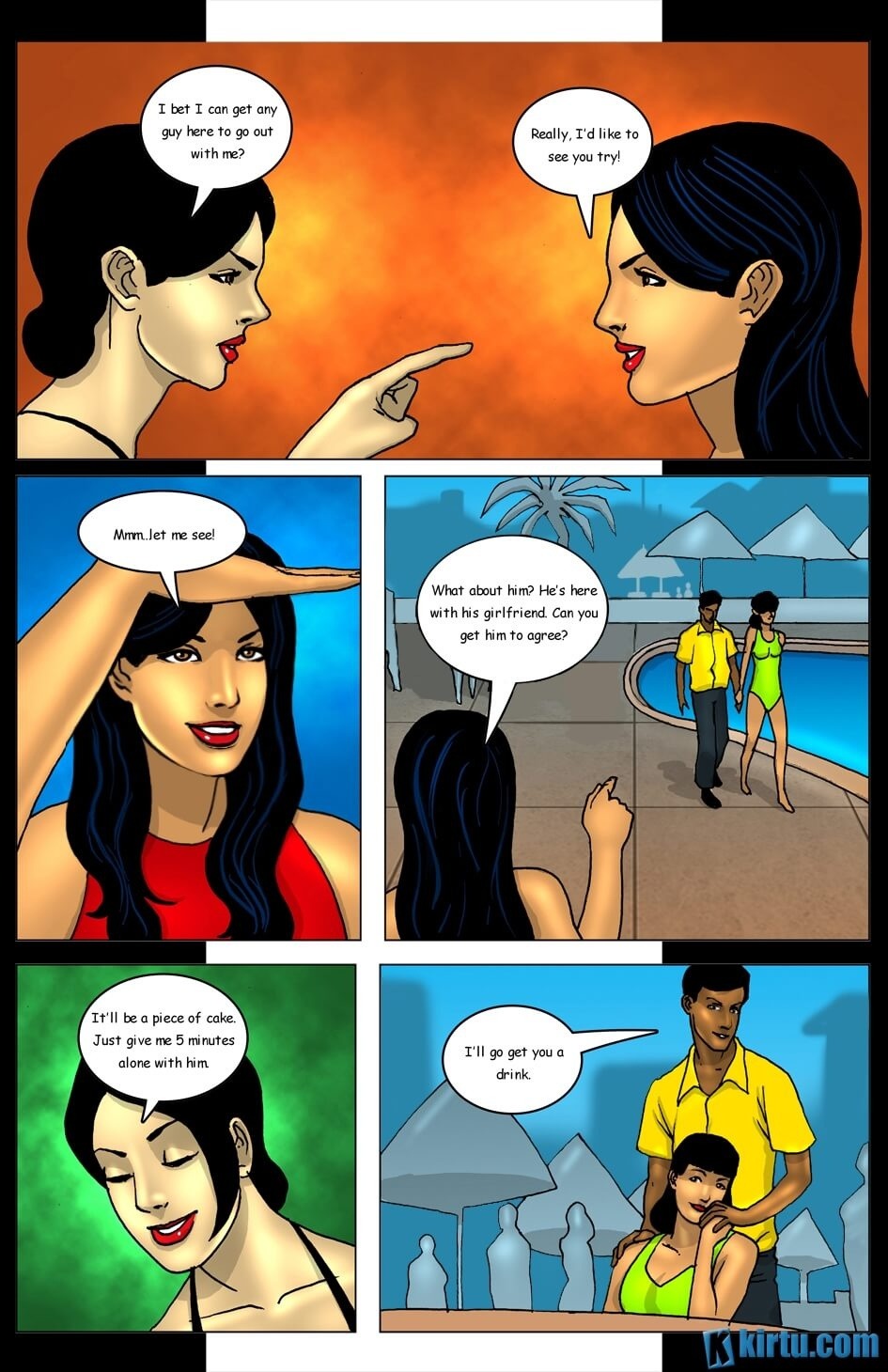 Savita Bhabhi In Goa Episode-3 2 Hot Girls fight for 1 Lucky Guy page 4 full
