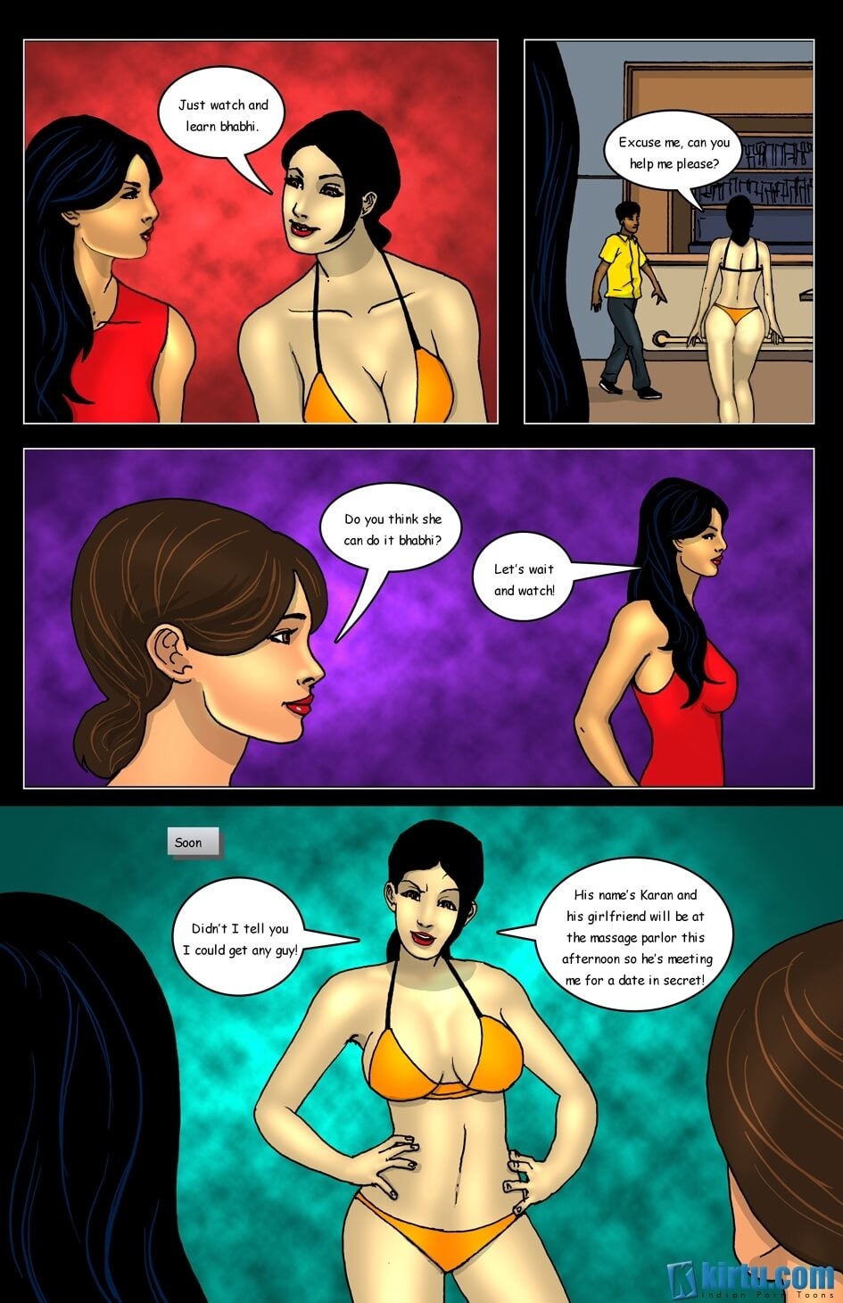 Savita Bhabhi In Goa Episode-3 2 Hot Girls fight for 1 Lucky Guy page 5 full