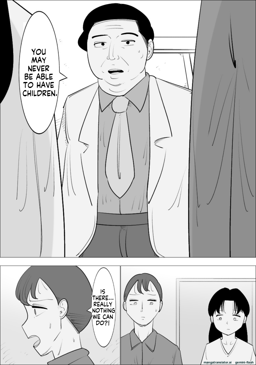 A married couple who have an unattractive mature woman act as their surrogate. page 2 full
