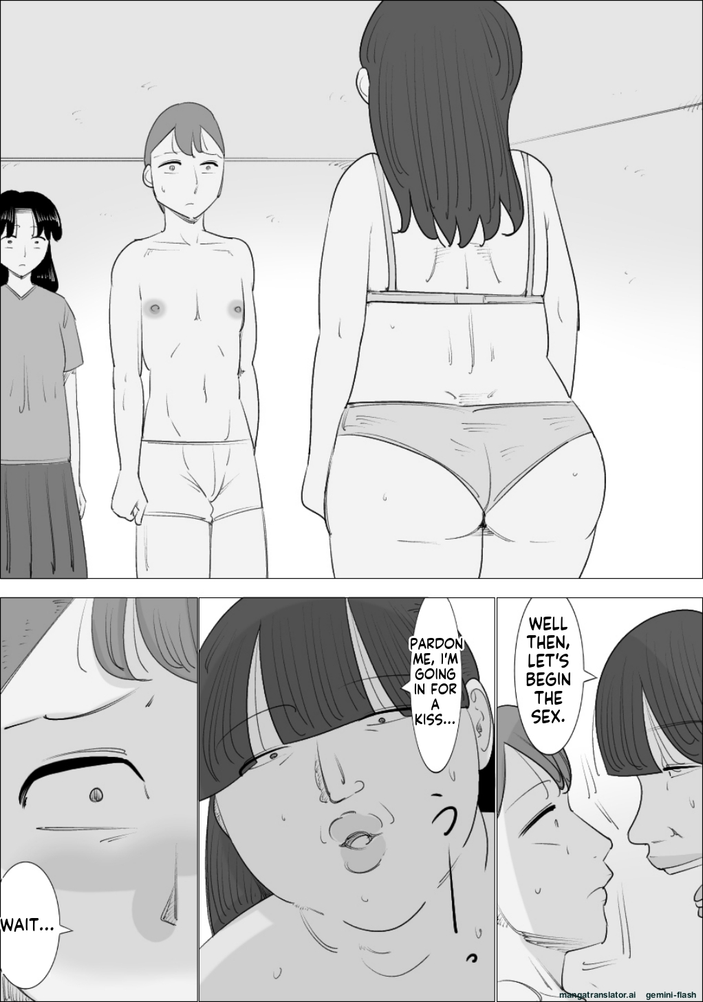 A married couple who have an unattractive mature woman act as their surrogate. page 9 full
