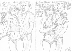 lulu et mr lopez jouent au bilboquet ! by avedrac  crossdresser