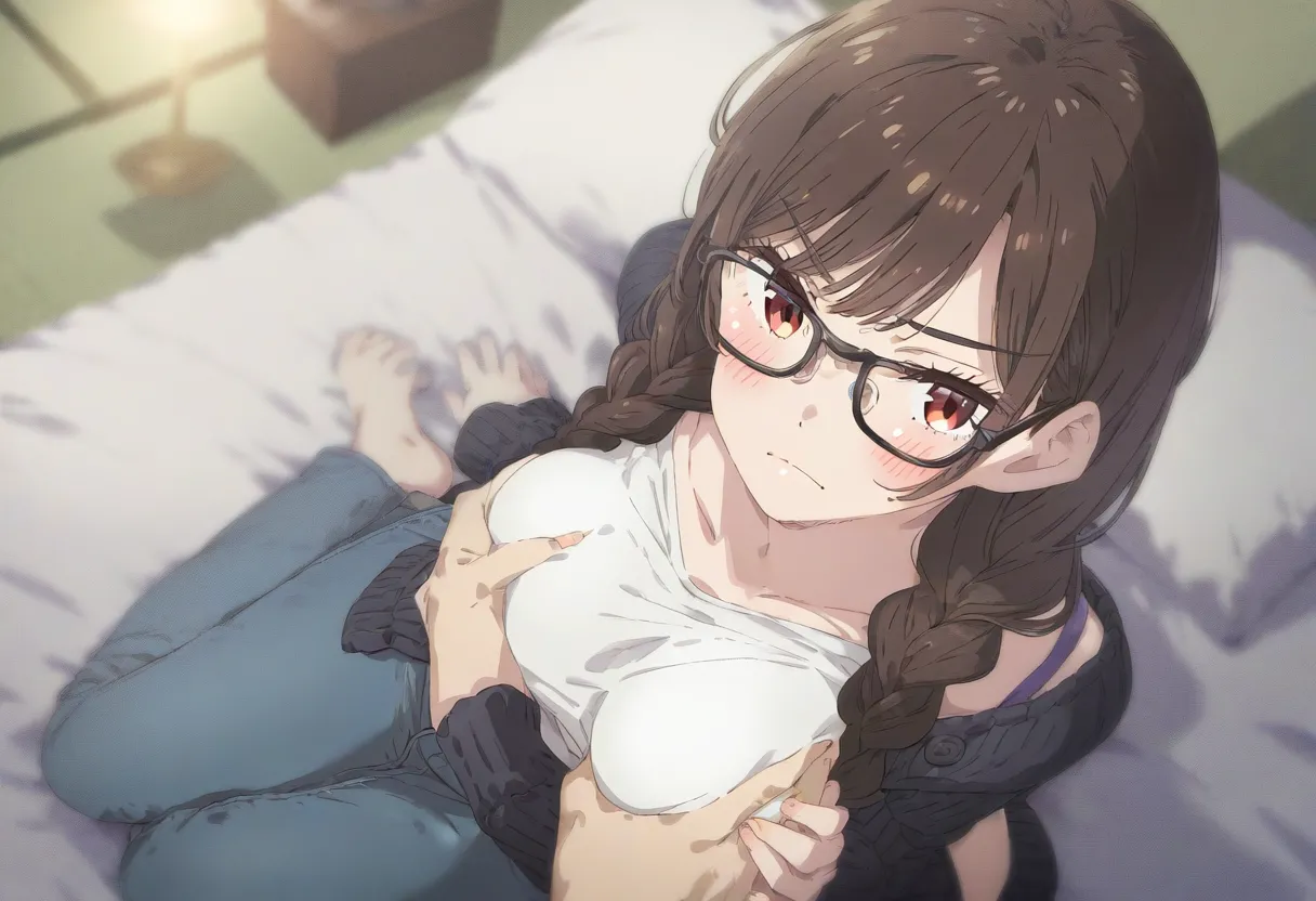 【cl-_-lo】【AI Generated】地味で固い陰キャだと思ったらS級美女の文系JDとヤリまくってる件 page 5 full